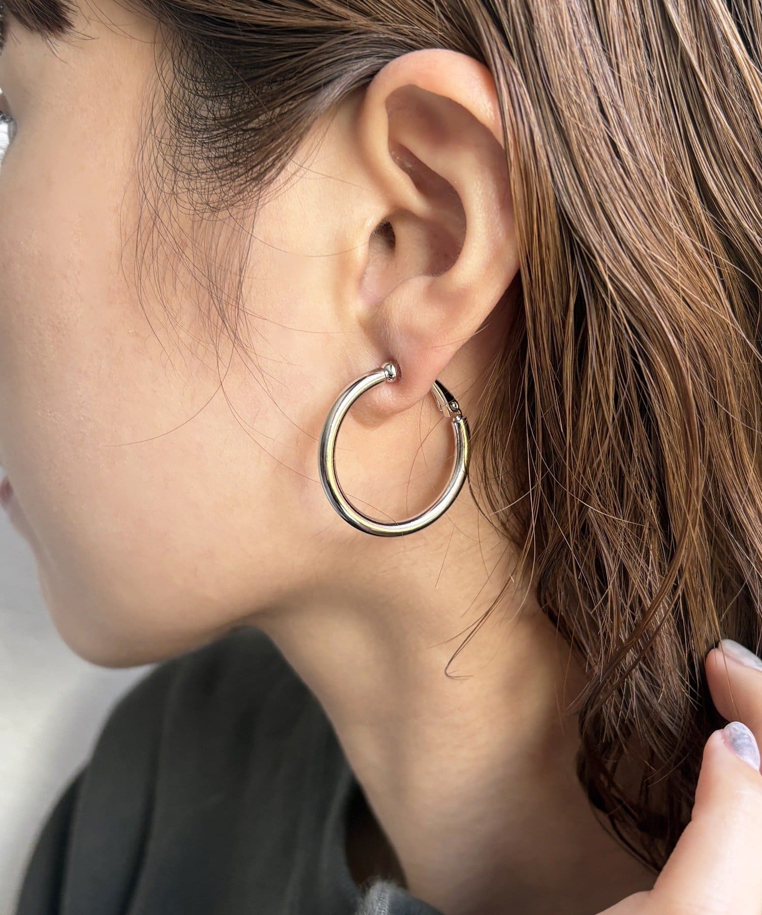 Lattice(ラティス) メタルフープイヤリング