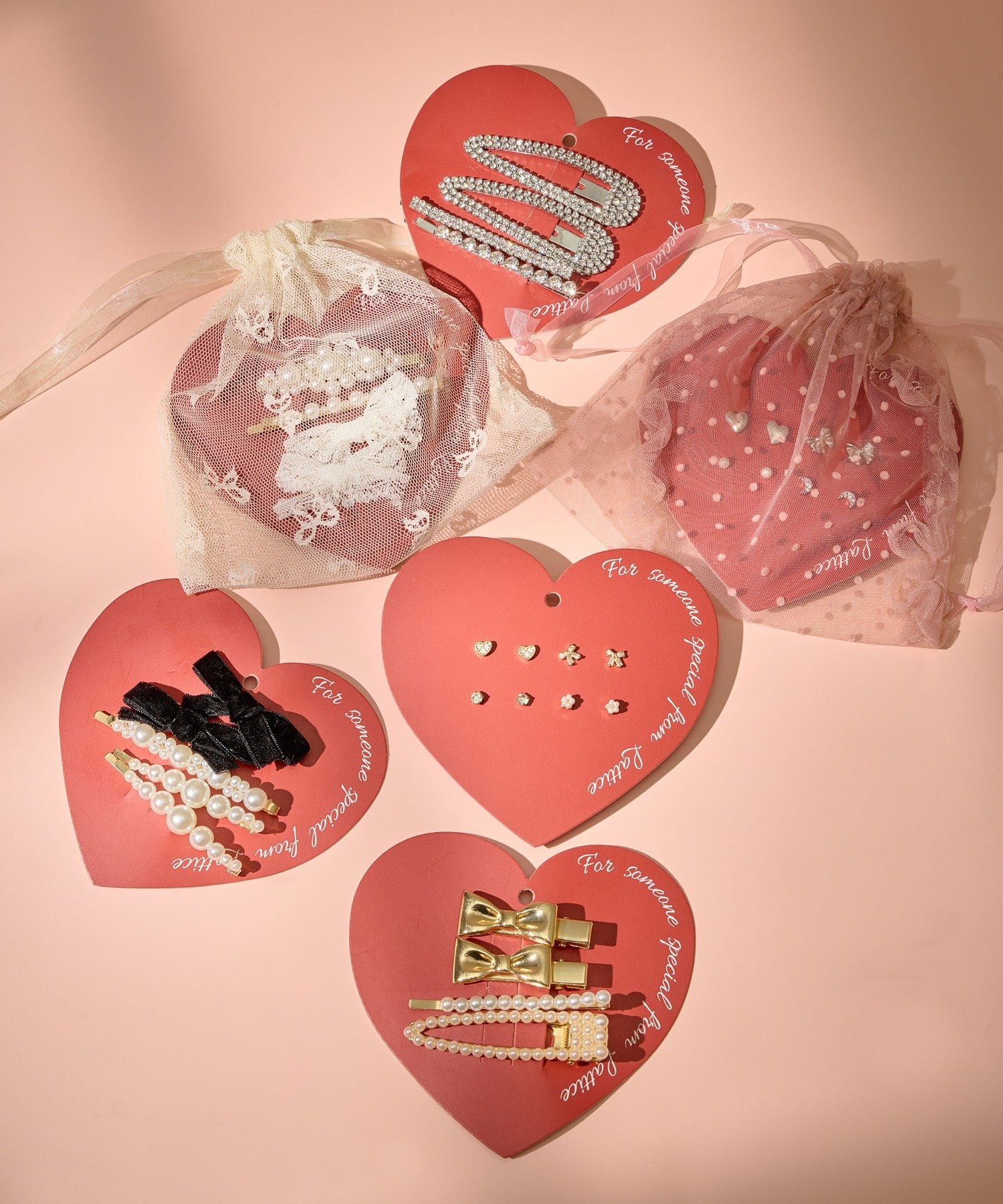 Lattice(ラティス) メタルリボンクリップ/ヘアピンセット(4P)