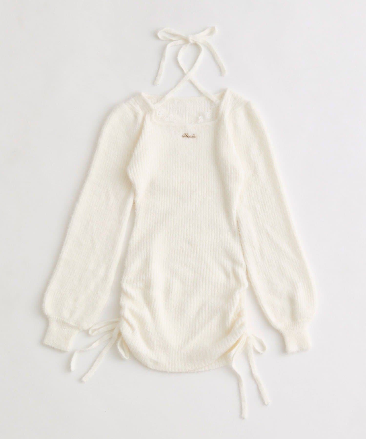 OLIVE des OLIVE(オリーブ デ オリーブ) ける企画　レーストリムドロストミニワンピ