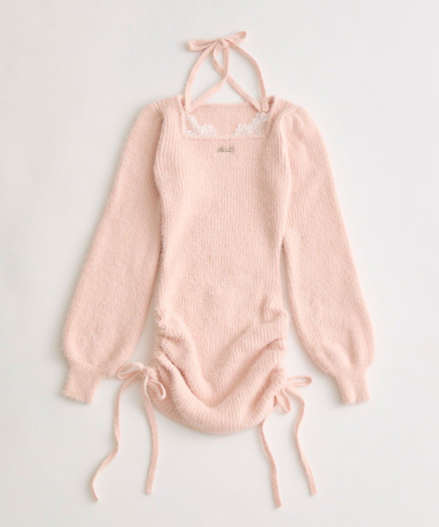 OLIVE des OLIVE(オリーブ デ オリーブ) ける企画　レーストリムドロストミニワンピ