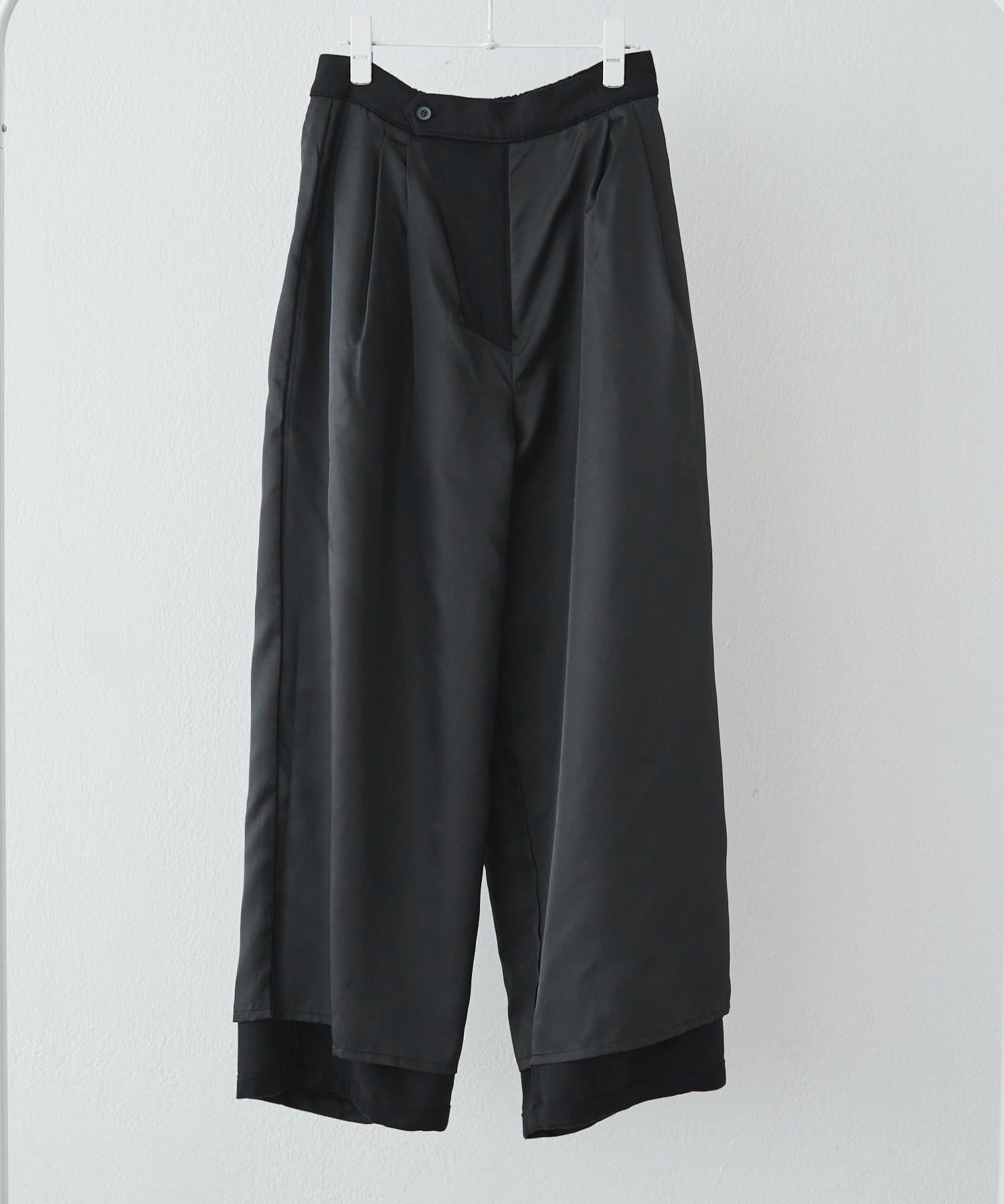 PUAL CE CIN(ピュアルセシン) ウール混バルーンスラックスパンツ