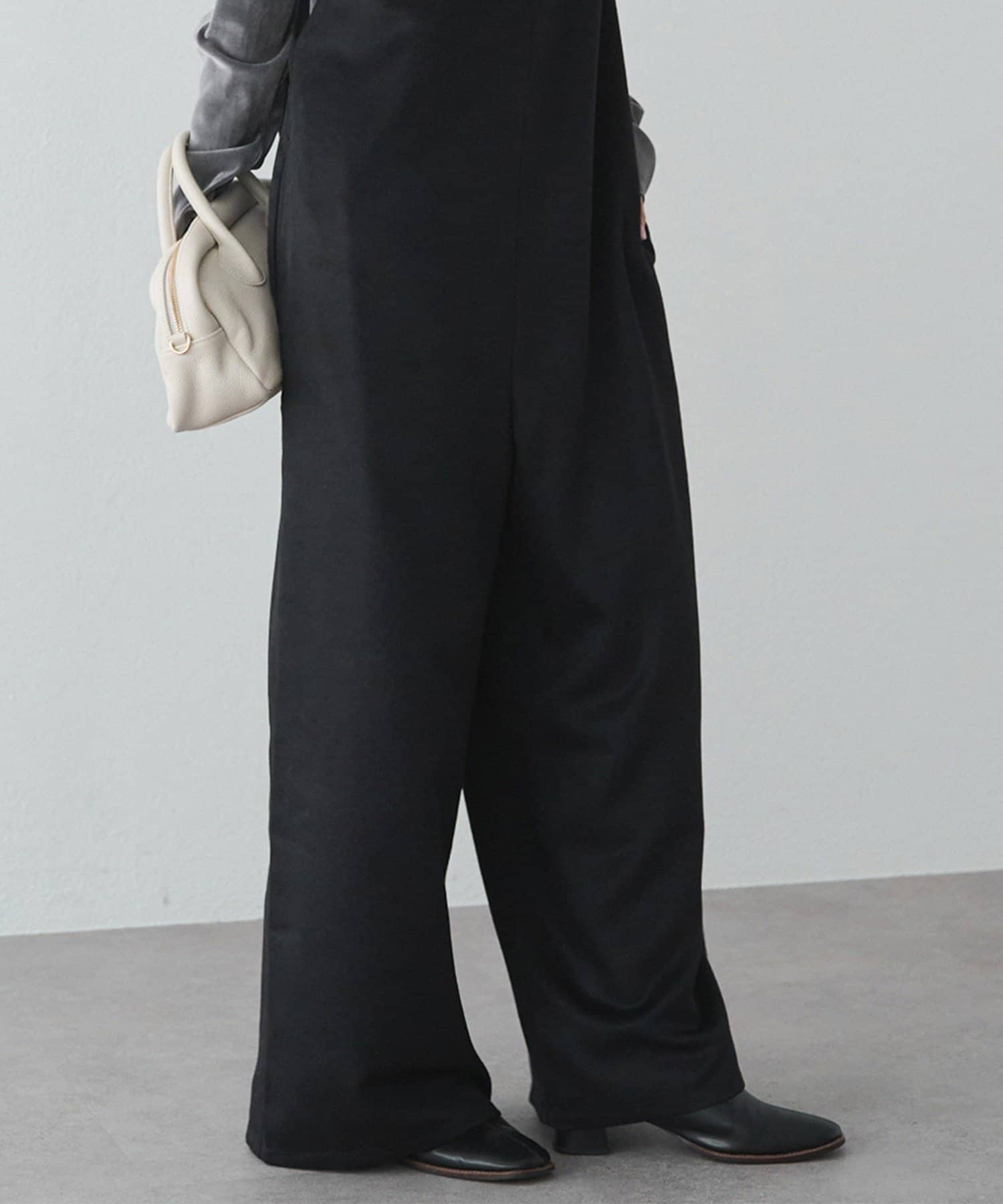 PUAL CE CIN(ピュアルセシン) ウール混リバーオールインワン