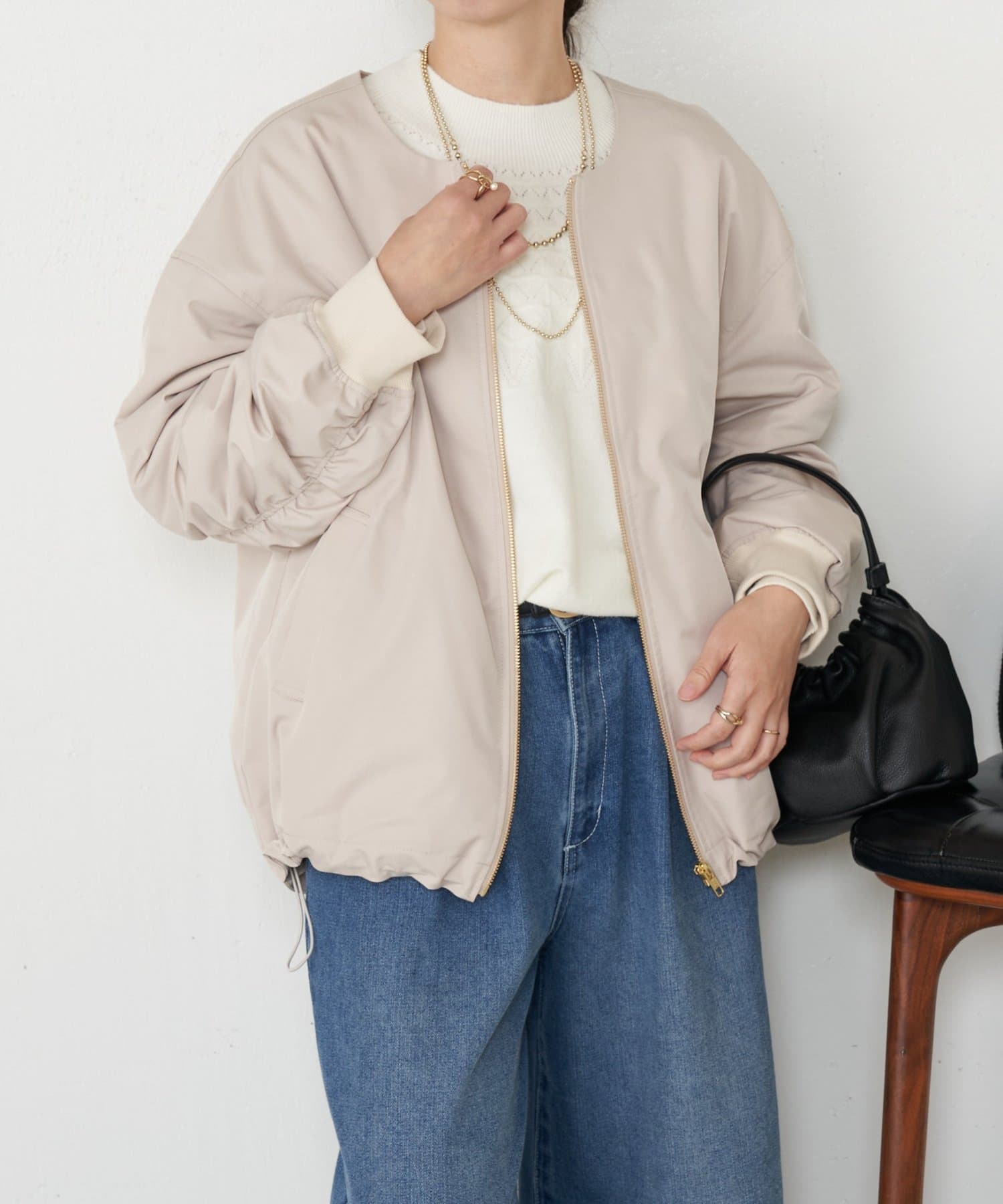 Jena　espace merveilleux(ジェナ　エスパスメルヴェイユ) 中綿バックギャザーコート