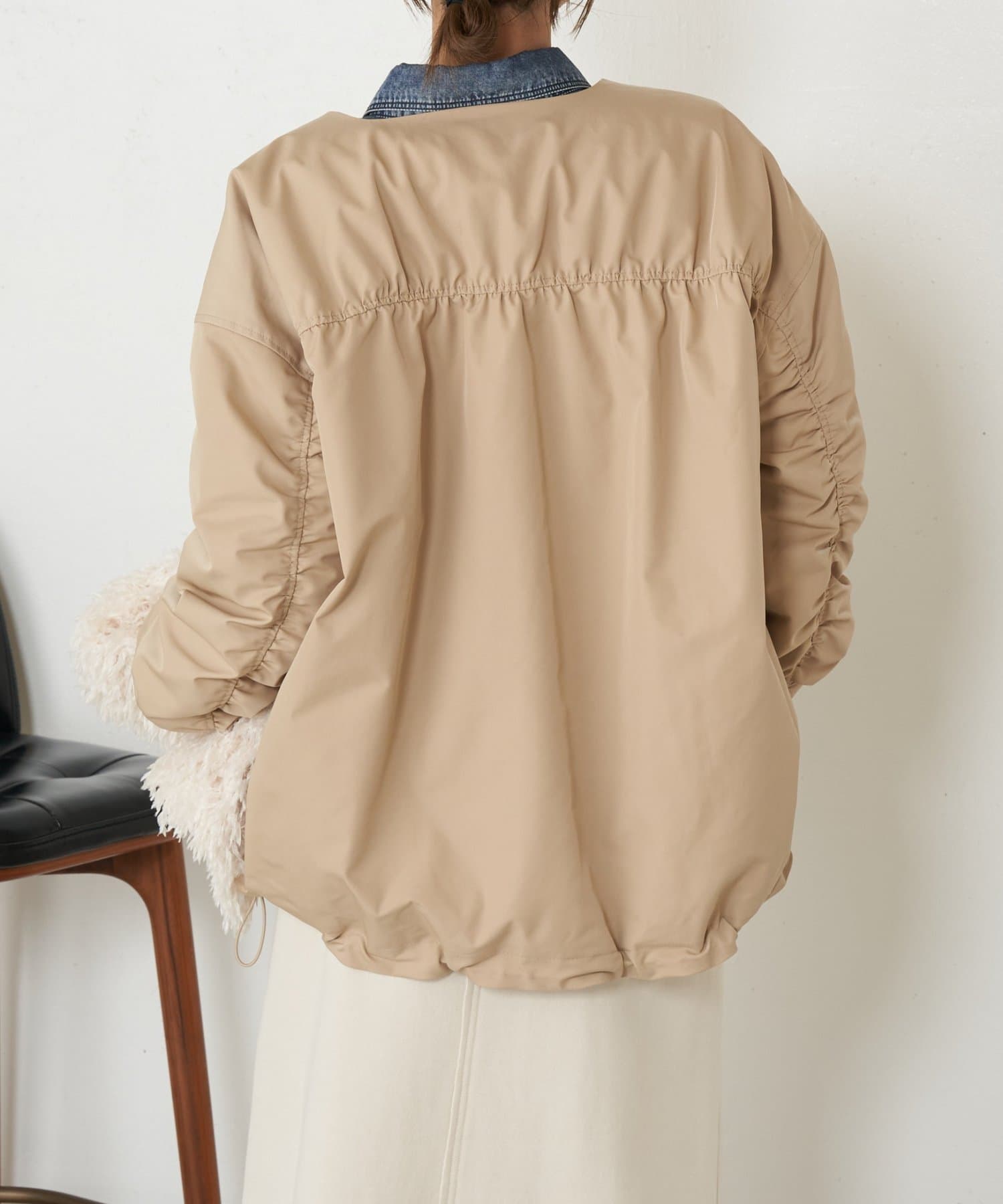 Jena　espace merveilleux(ジェナ　エスパスメルヴェイユ) 中綿バックギャザーコート