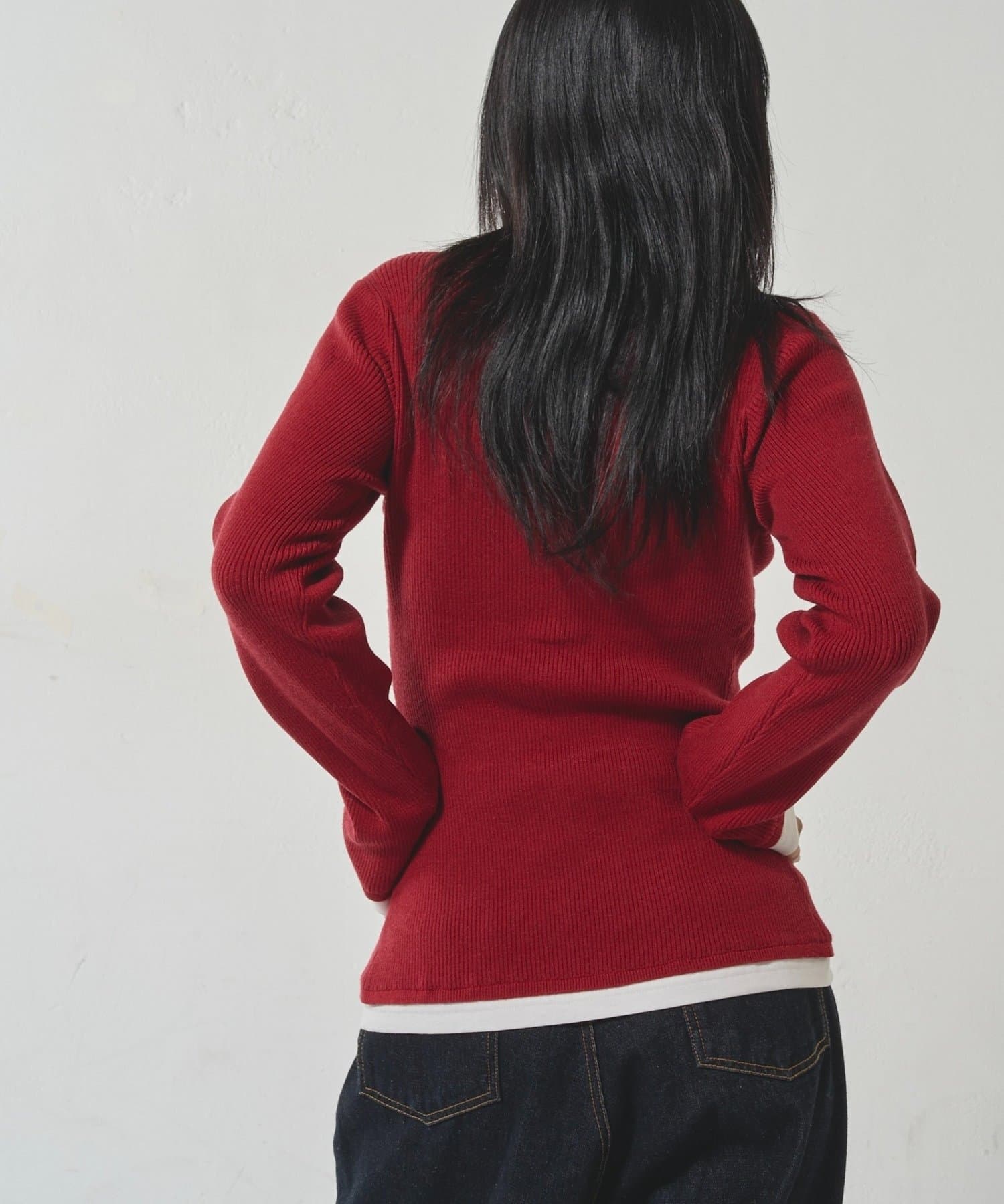 WHO’S WHO gallery(フーズフーギャラリー) レイヤードヘンリーナローカーデ