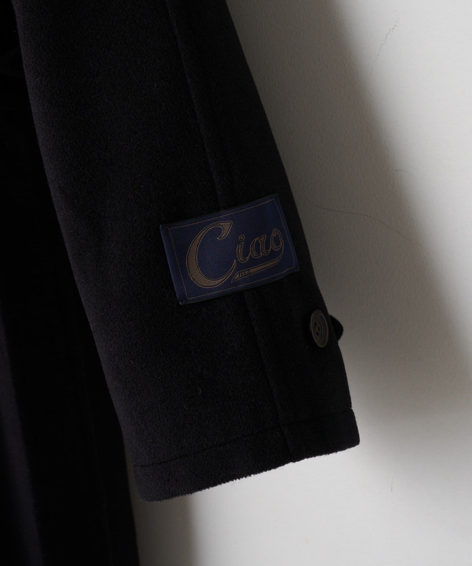 CIAOPANIC(チャオパニック) ウール混ベルテッドステンカラーコート