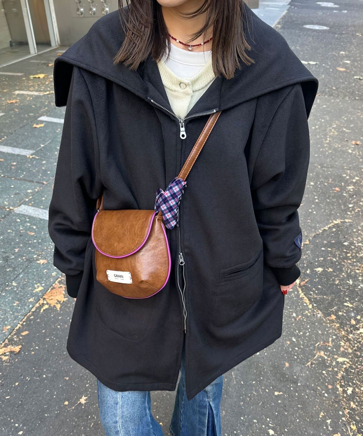 CIAOPANIC(チャオパニック) ウール混カデットコート