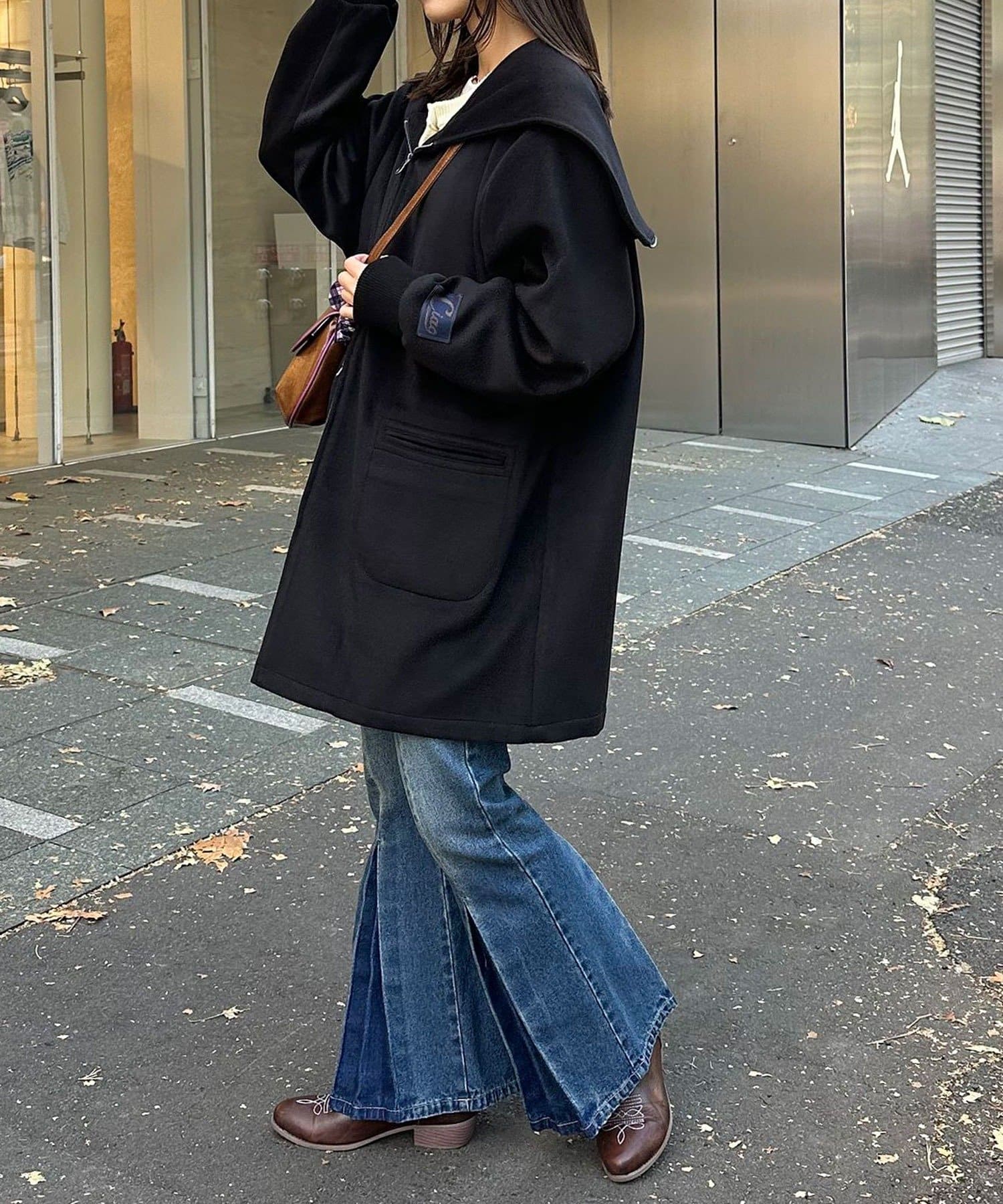 CIAOPANIC(チャオパニック) ウール混カデットコート