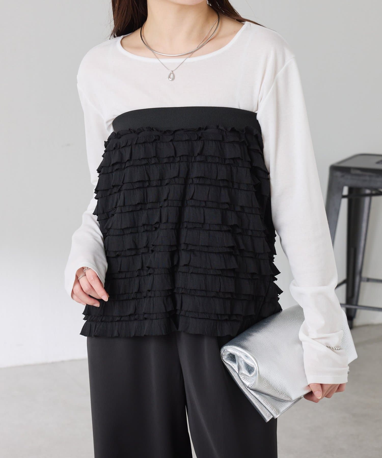 COLLAGE GALLARDAGALANTE(コラージュ ガリャルダガランテ) 【PROVOKE別注アイテム】 フリルレイヤードスカート