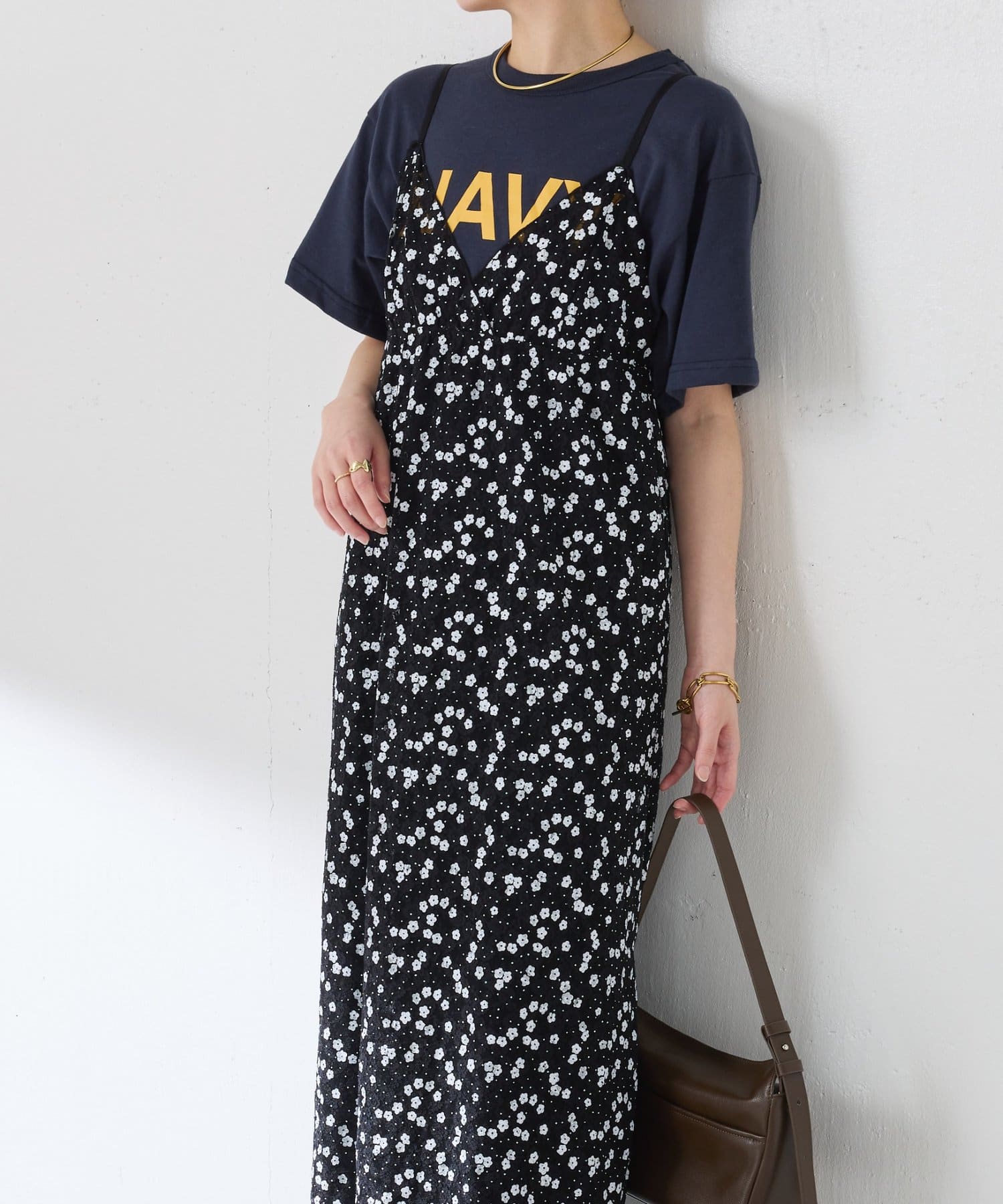 COLLAGE GALLARDAGALANTE(コラージュ ガリャルダガランテ) 【PROVOKE別注アイテム】プリントレースキャミワンピース