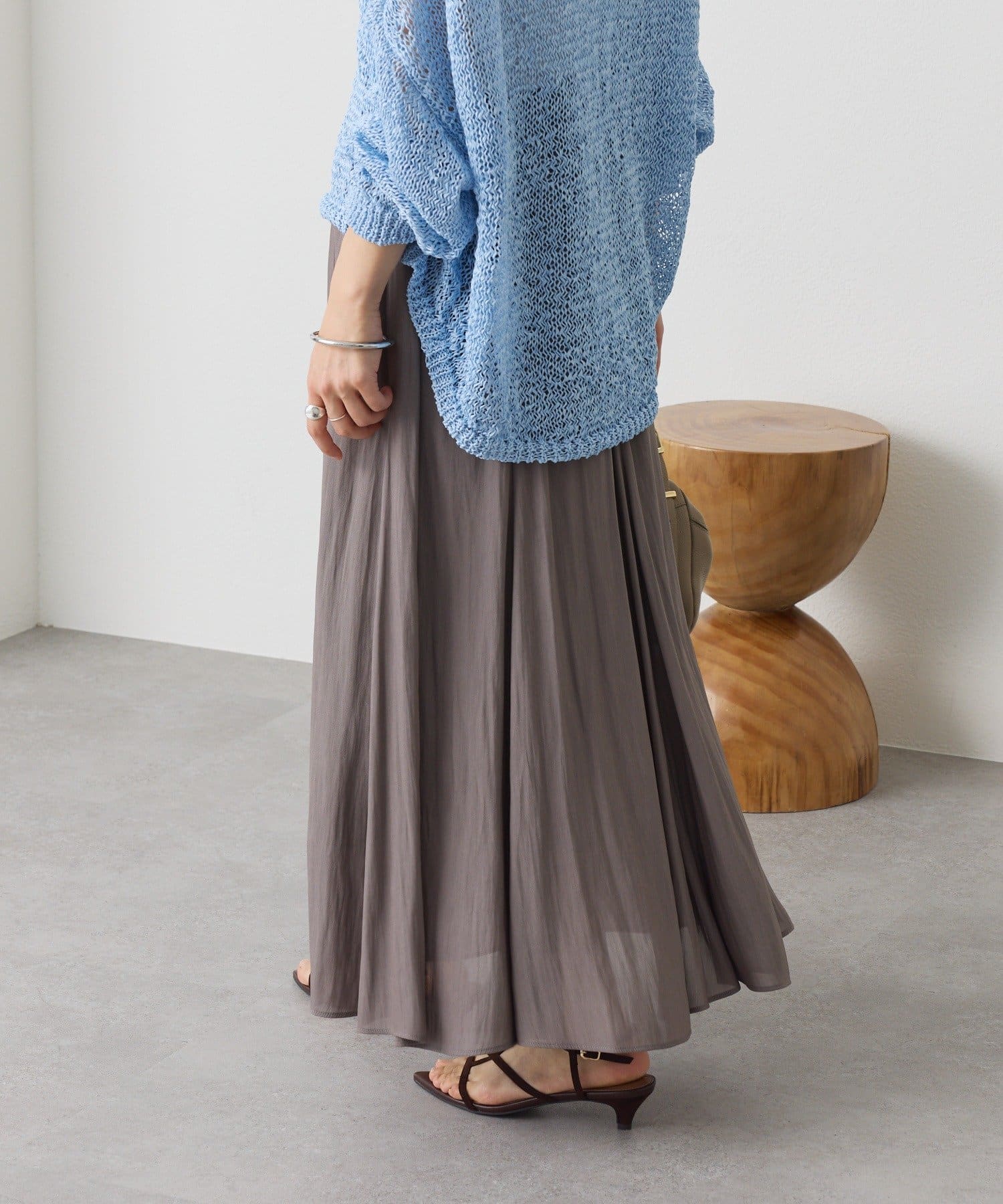 RIVE DROITE(リヴドロワ) 予約【軽やか素材】カッセンサーキュラースカート