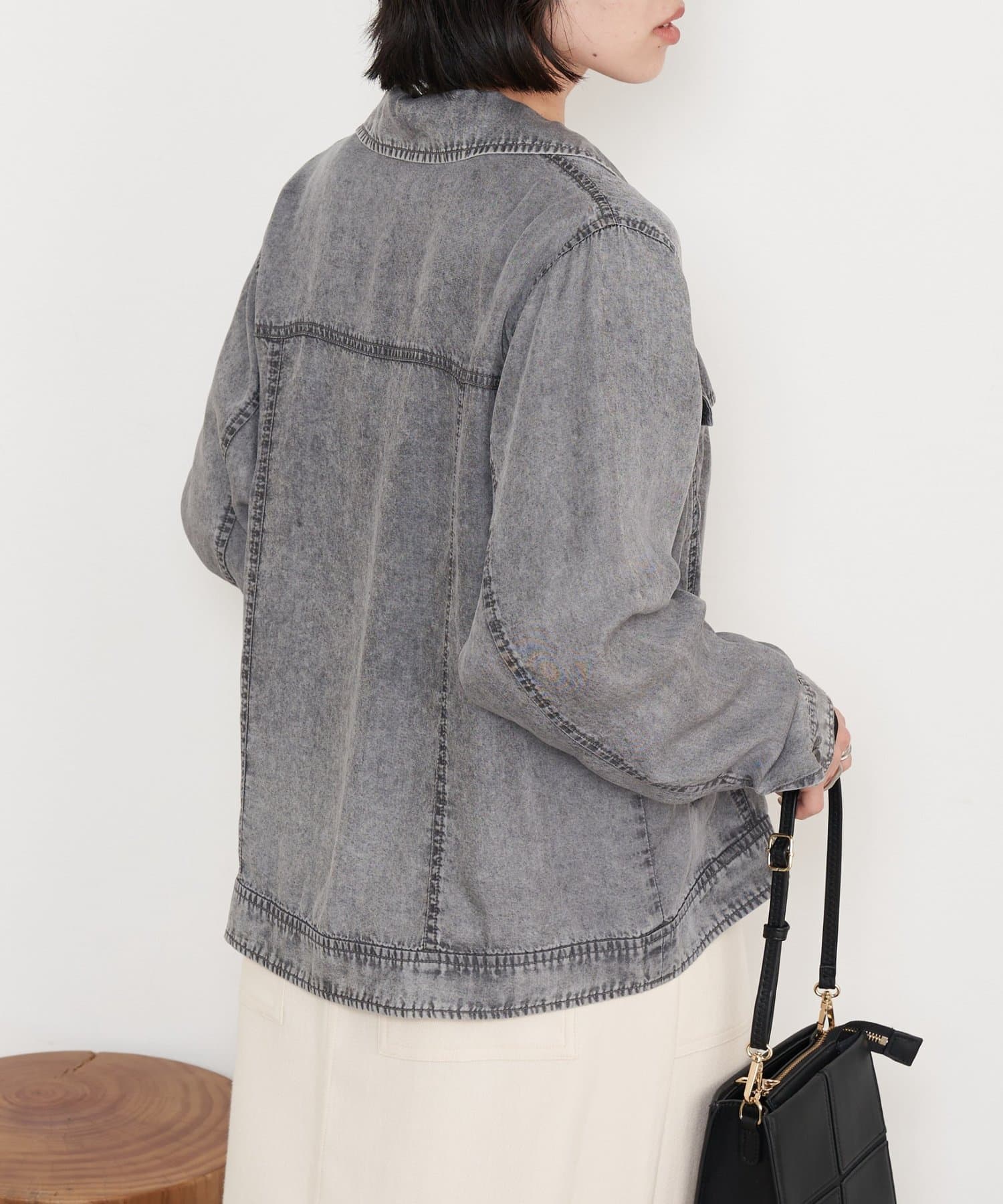 Jena　espace merveilleux(ジェナ　エスパスメルヴェイユ) 【やわらかく羽織るデニム】テンセルデニムステンジャケット