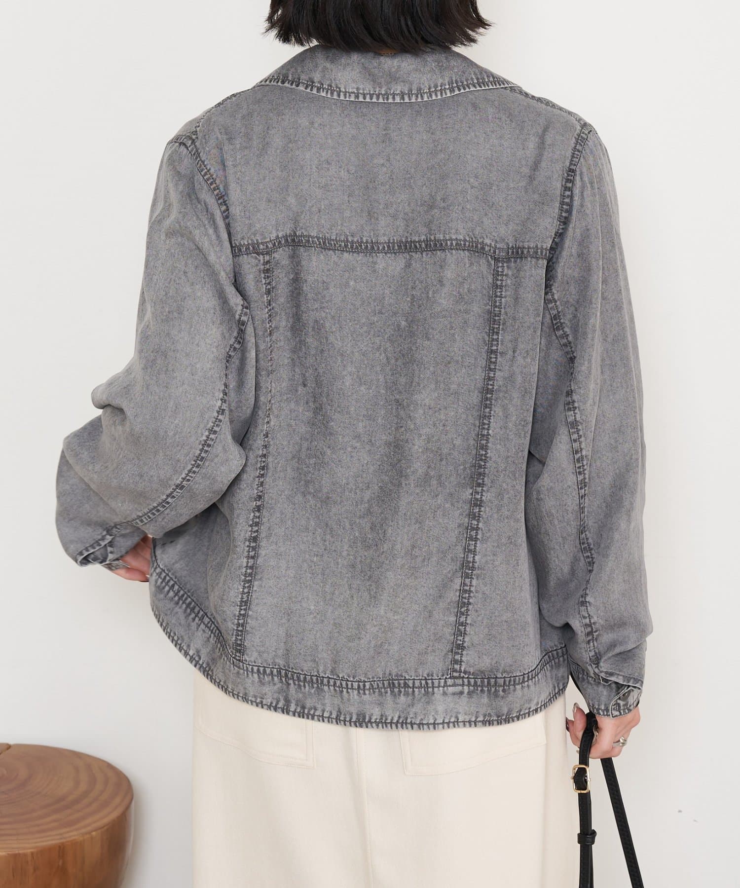 Jena　espace merveilleux(ジェナ　エスパスメルヴェイユ) 【やわらかく羽織るデニム】テンセルデニムステンジャケット