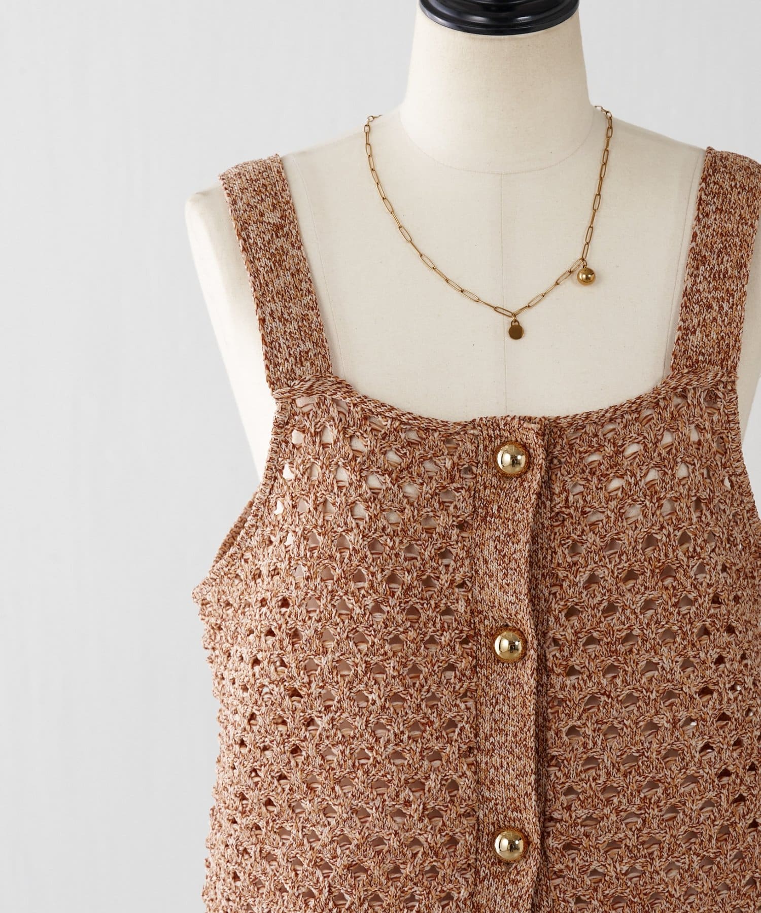 COLLAGE GALLARDAGALANTE(コラージュ ガリャルダガランテ) メッシュニットキャミ