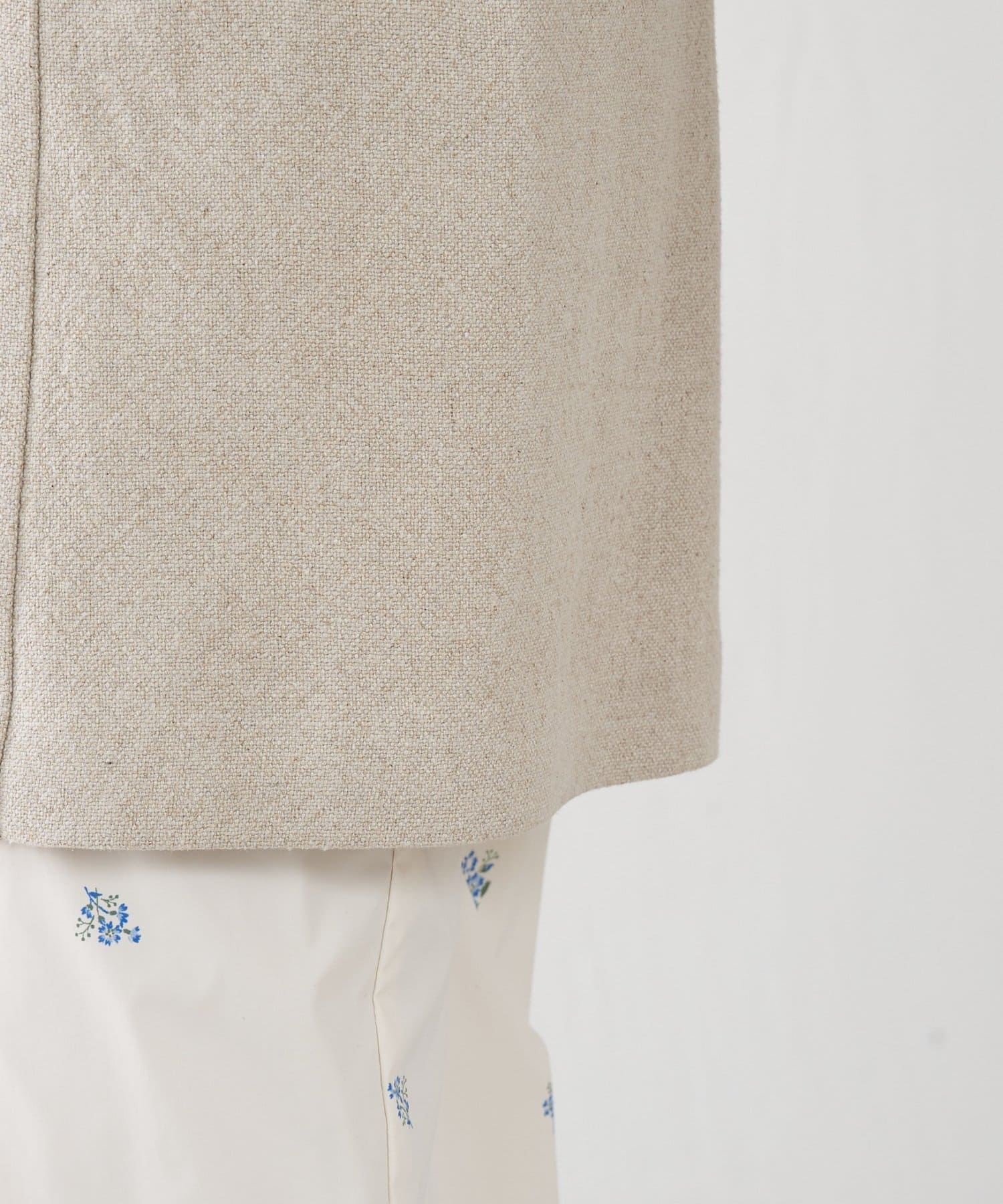 COLLAGE GALLARDAGALANTE(コラージュ ガリャルダガランテ) コットンリネンオーバーダブルジャケット