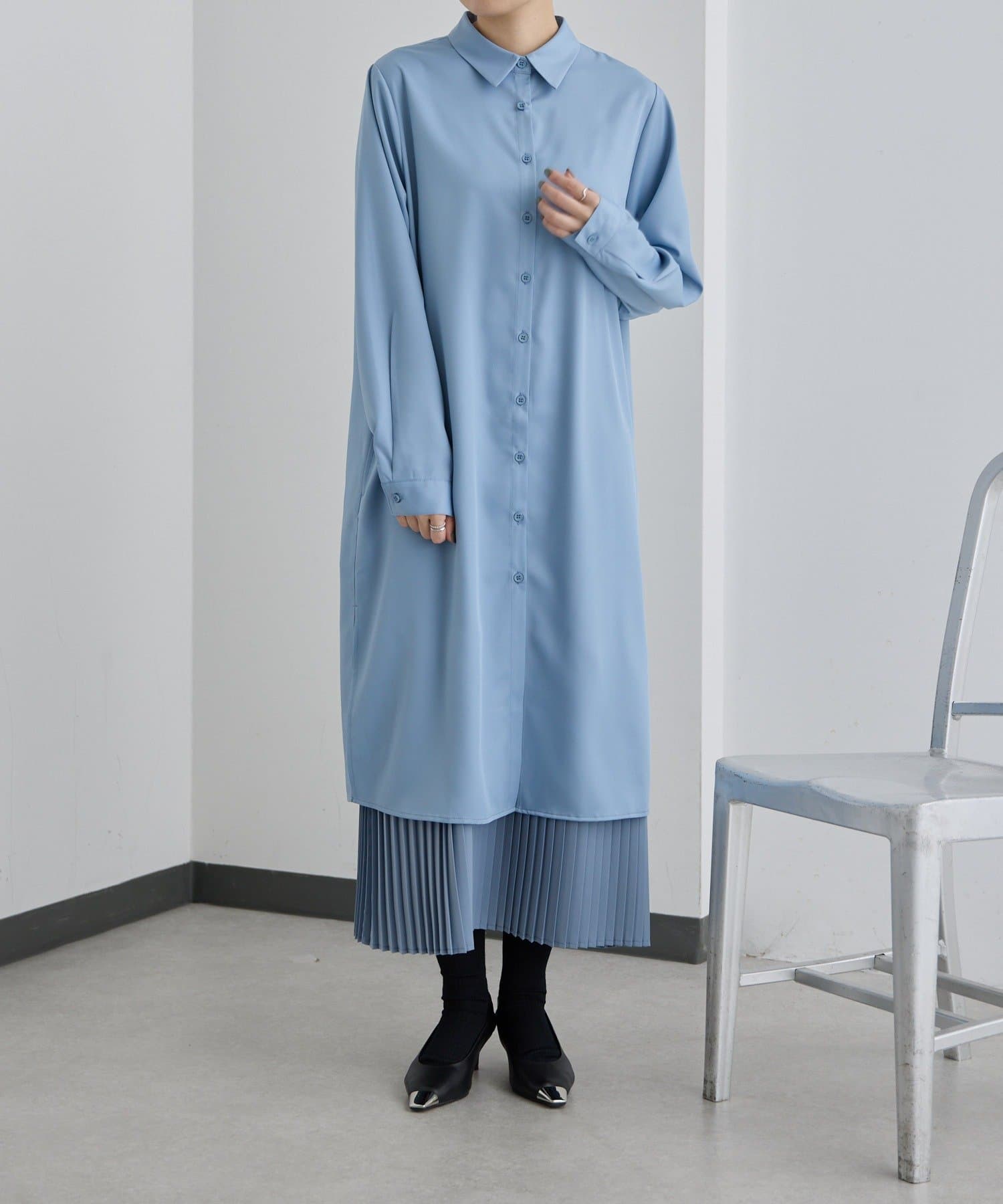 ear PAPILLONNER(イア パピヨネ) 《動画あり/オケージョン/3WAY/プリーツ》キャミセットワンピースワンピース【SUM1 STYLE(スミスタイル)】