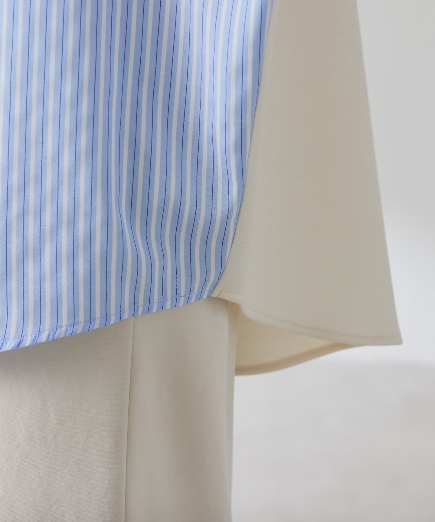 COLLAGE GALLARDAGALANTE(コラージュ ガリャルダガランテ) 【冬から着れる】ポンチドッキングシャツ