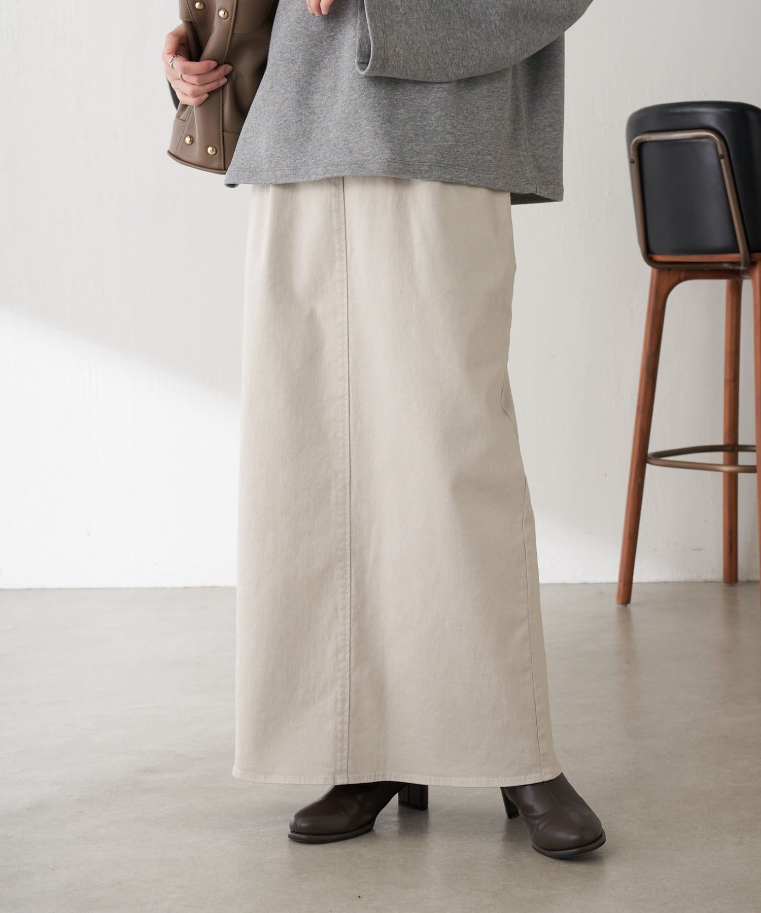 COLLAGE GALLARDAGALANTE(コラージュ ガリャルダガランテ) 【ストレッチ生地◎】Q.anos ナローデニムスカート