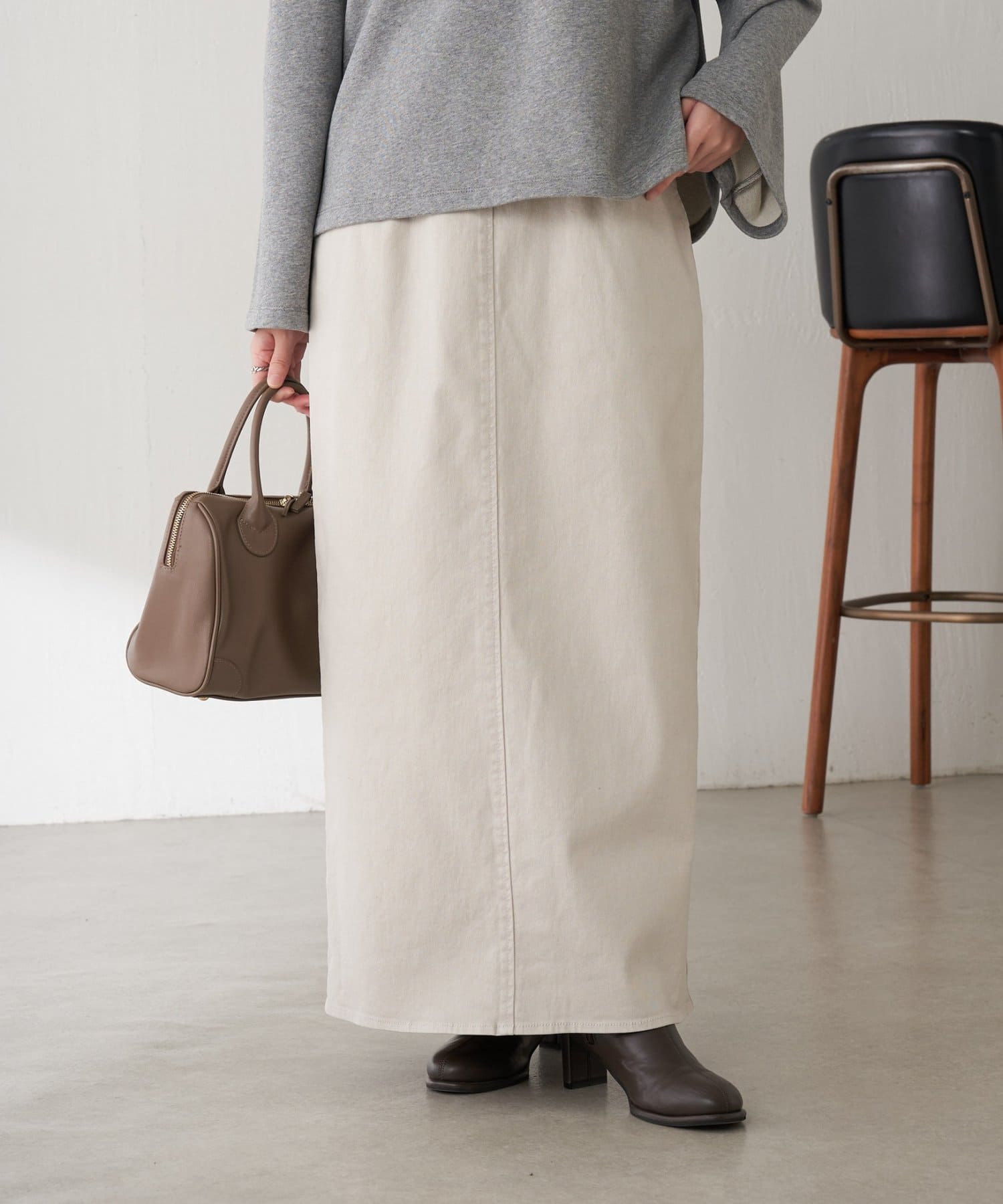 COLLAGE GALLARDAGALANTE(コラージュ ガリャルダガランテ) 【ストレッチ生地◎】Q.anos ナローデニムスカート