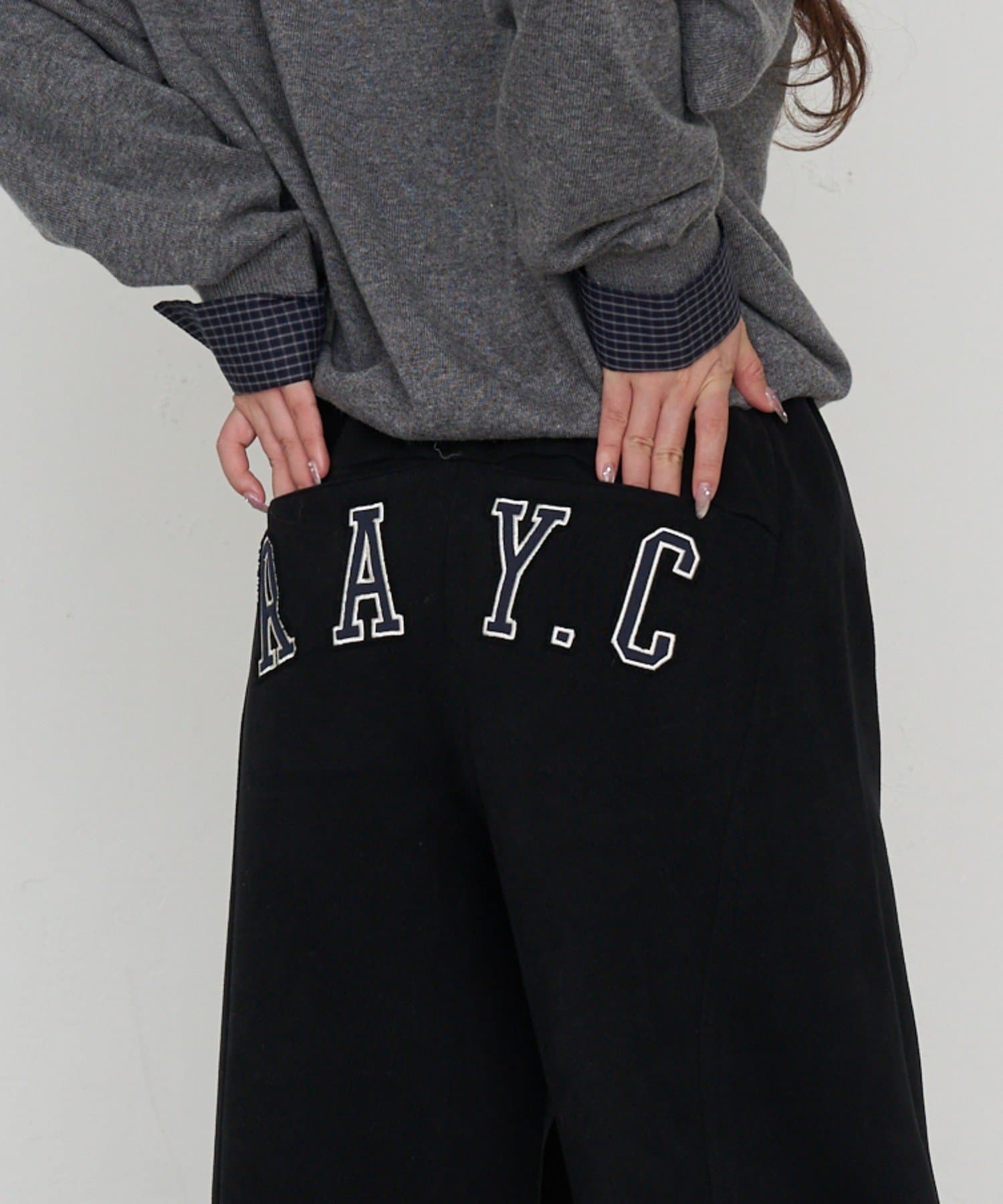 RAY CASSIN(レイカズン) バックロゴスウェットパンツ