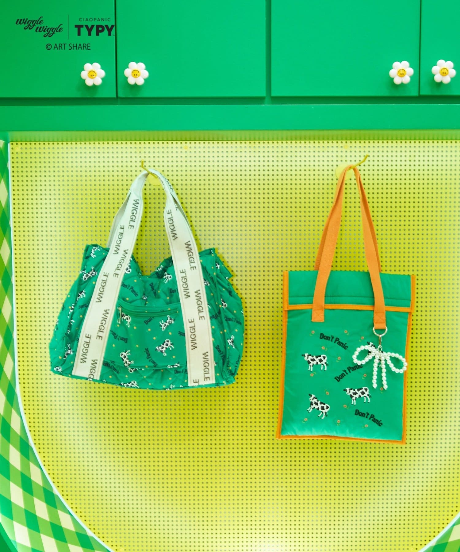 CIAOPANIC TYPY(チャオパニックティピー) 【wiggle wiggle】ジャガードテープマルチウェイトートバッグ/キャリーオンバッグ/マザーズバッグ