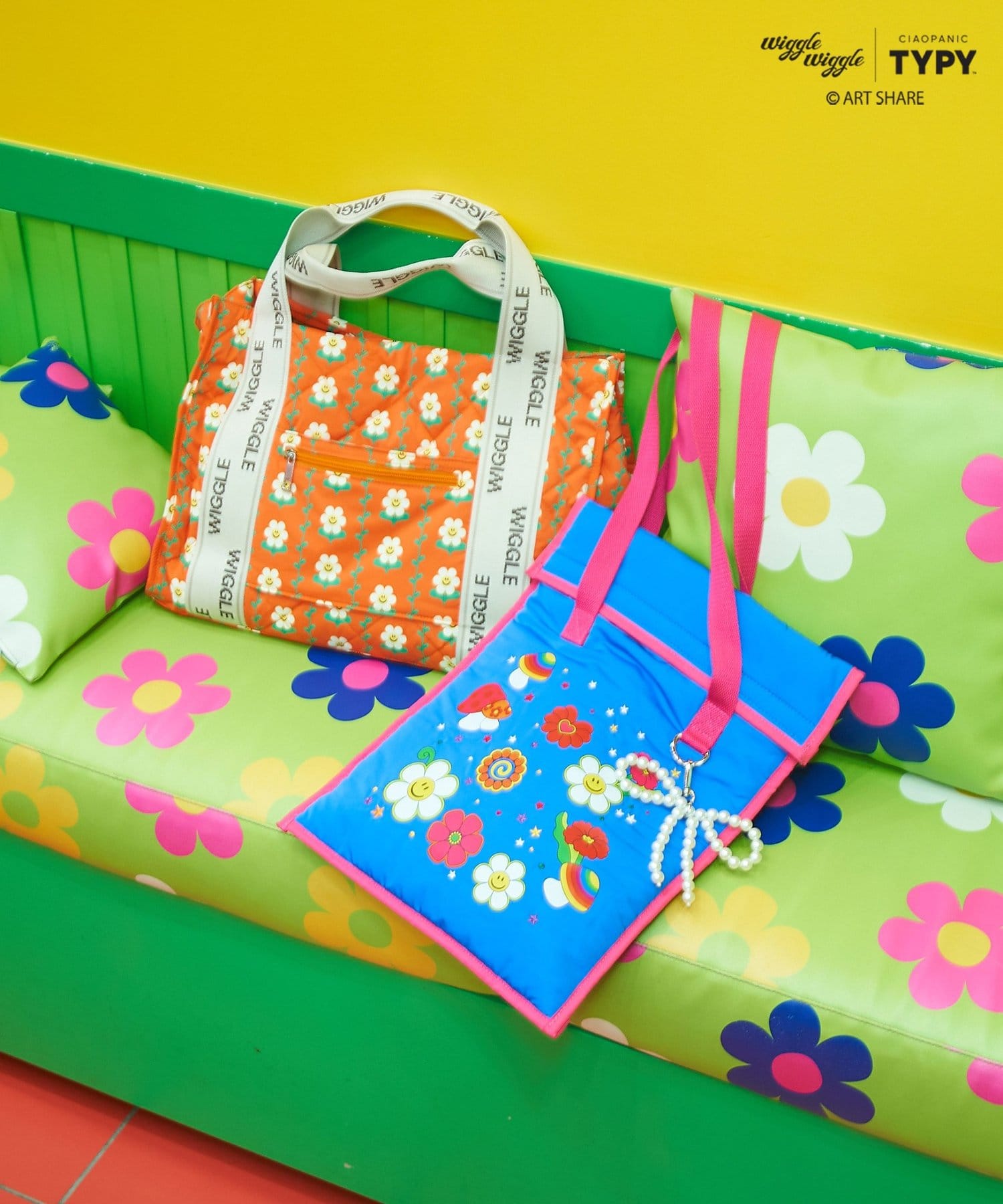 CIAOPANIC TYPY(チャオパニックティピー) 【wiggle wiggle】フラップ縦型トートバッグ/PC・タブレットケース/15.6インチPC対応