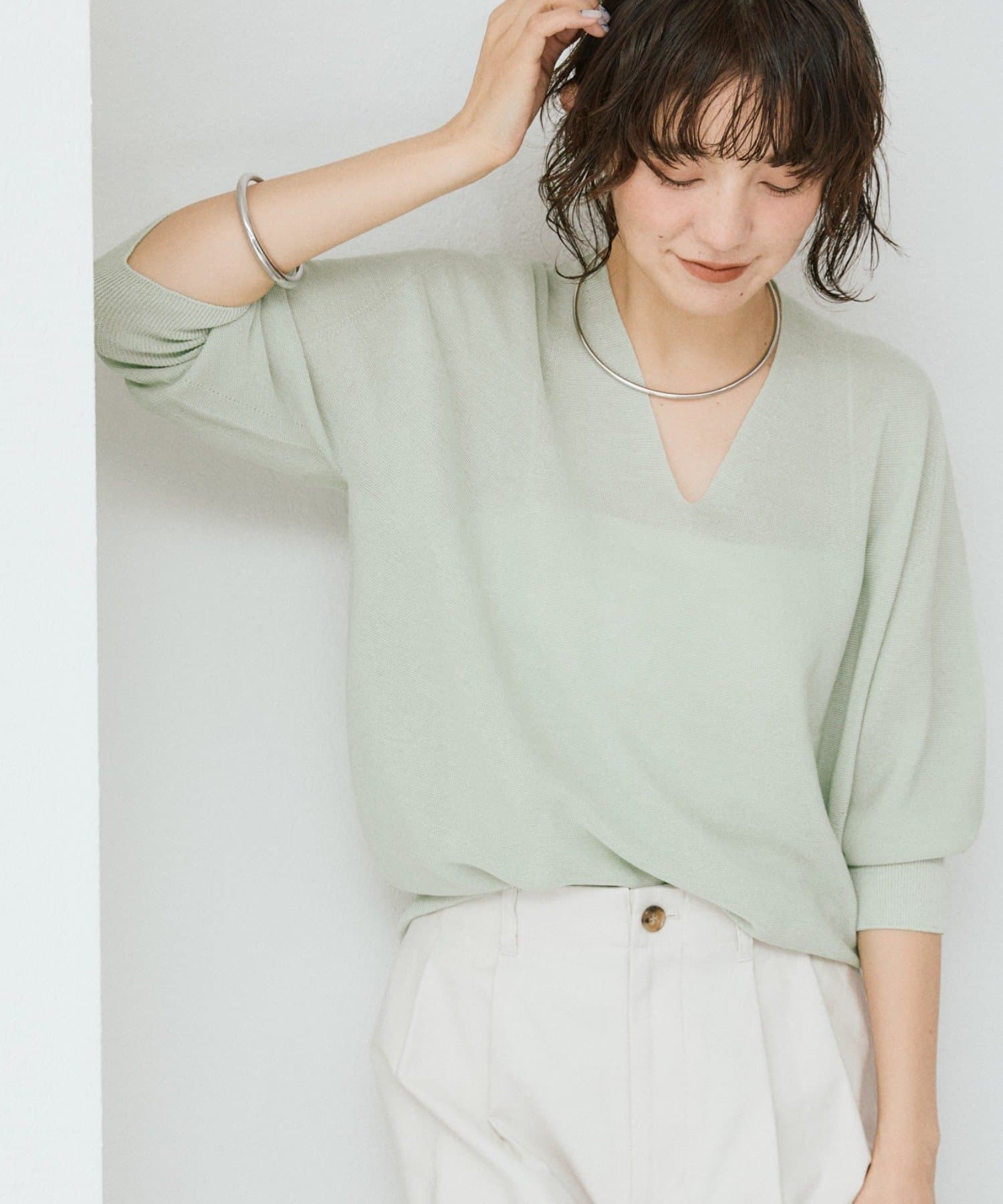 RIVE DROITE(リヴドロワ) 予約【軽くしなやかな着心地】ライトギマバックボリュームニット