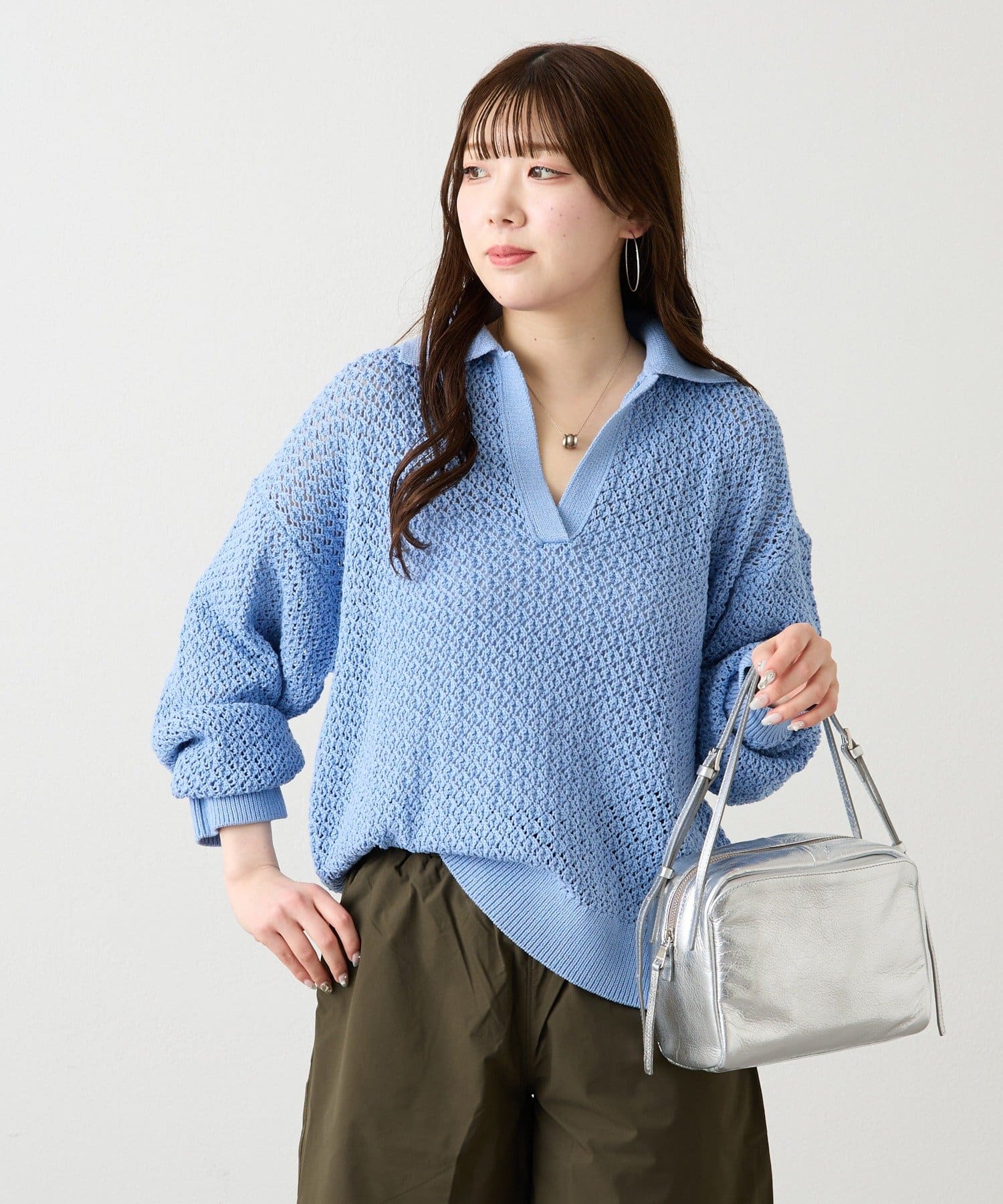 russet(ラシット) スキッパーニット