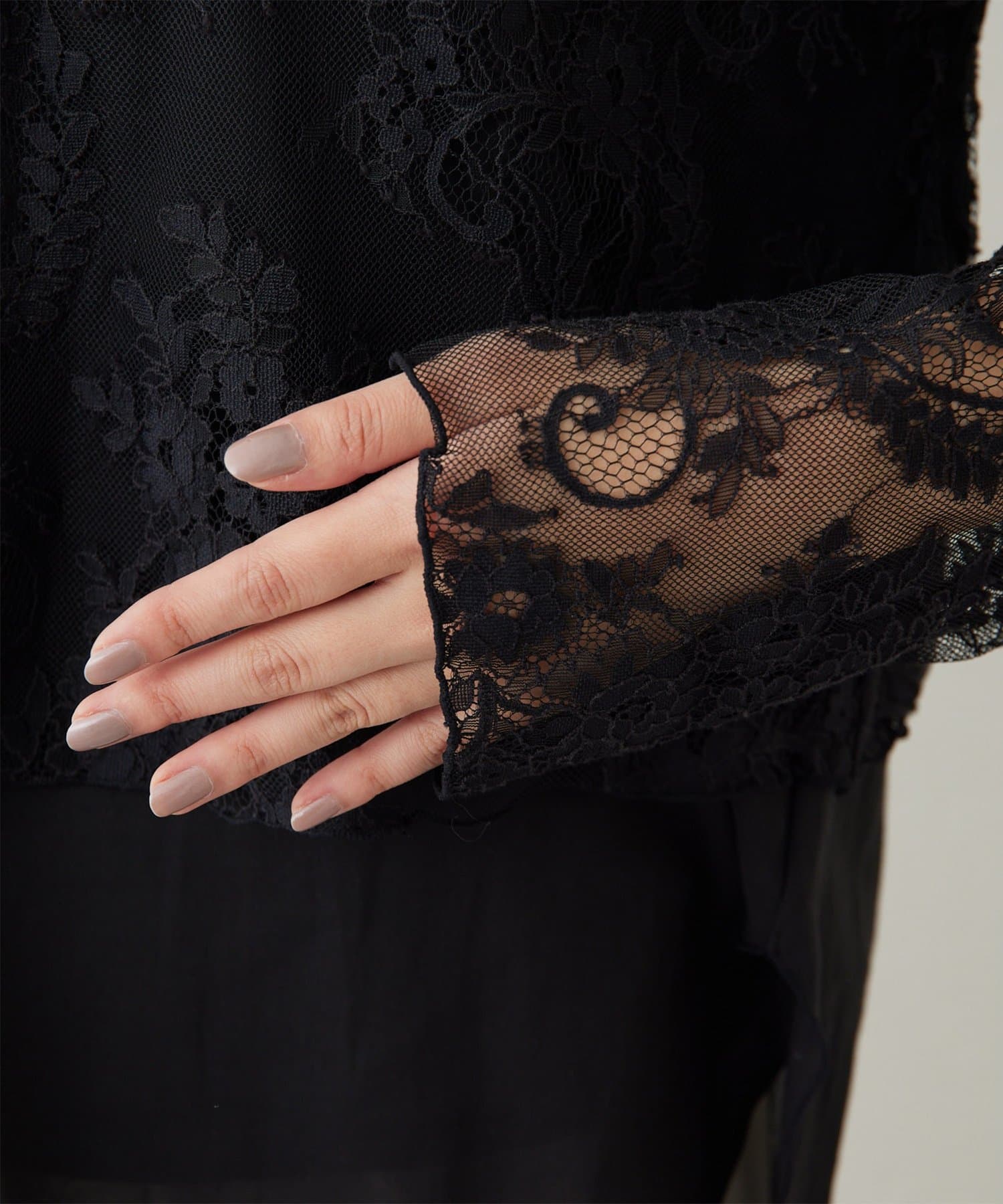 GALLARDAGALANTE(ガリャルダガランテ) レイヤードレースブラウス