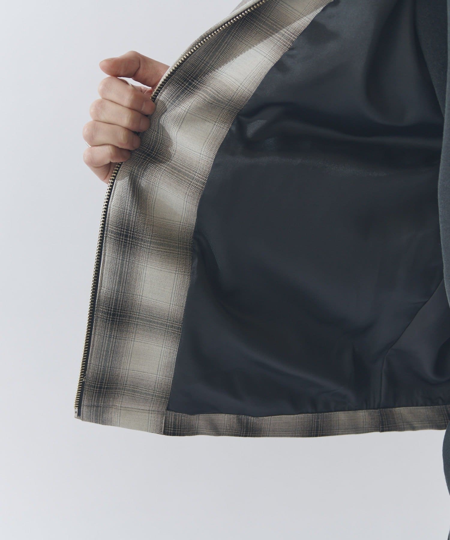 Lui's(ルイス) オンブレーチェックブルゾン