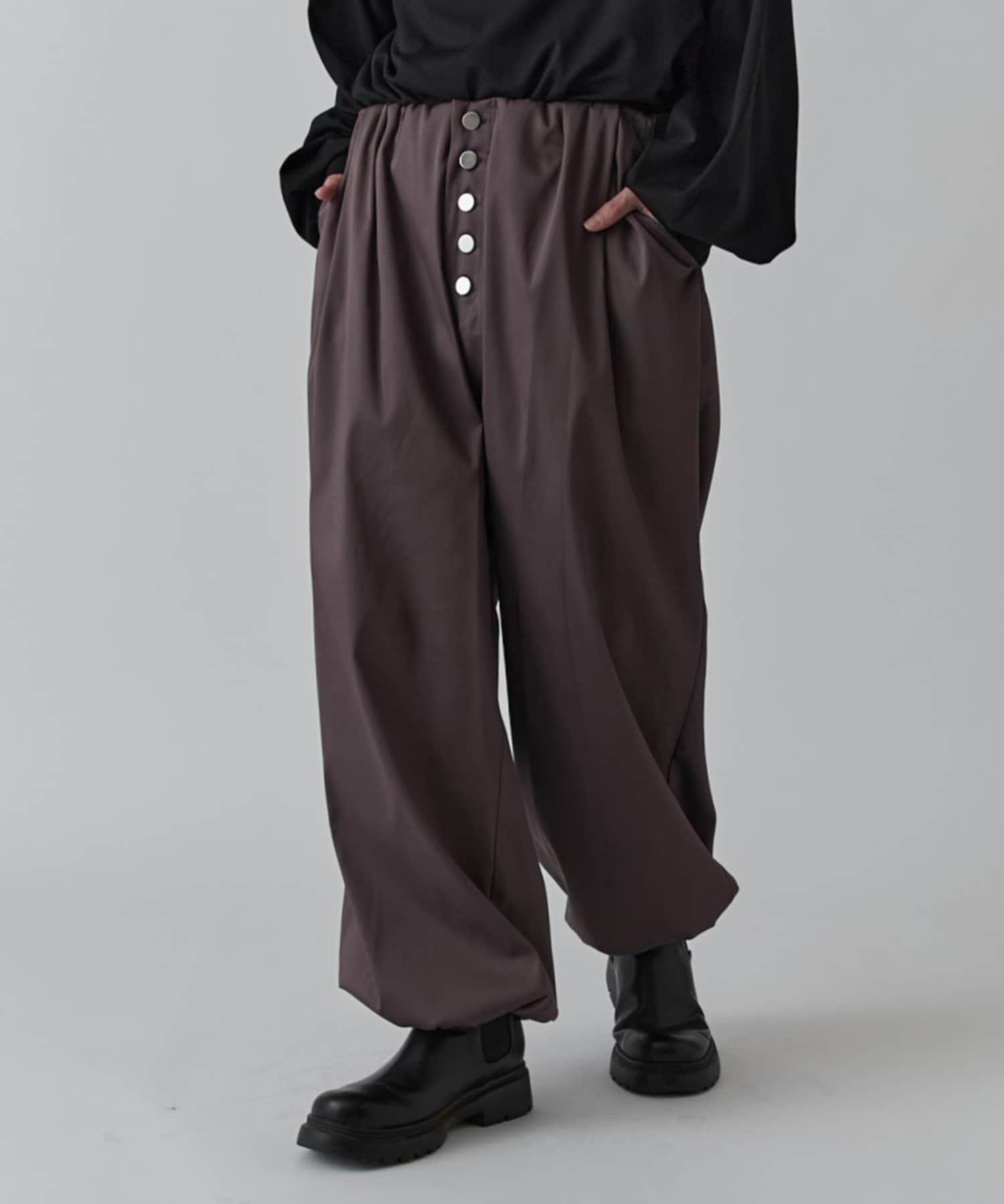 Lui's(ルイス) サテンボタンフライイージーパンツ