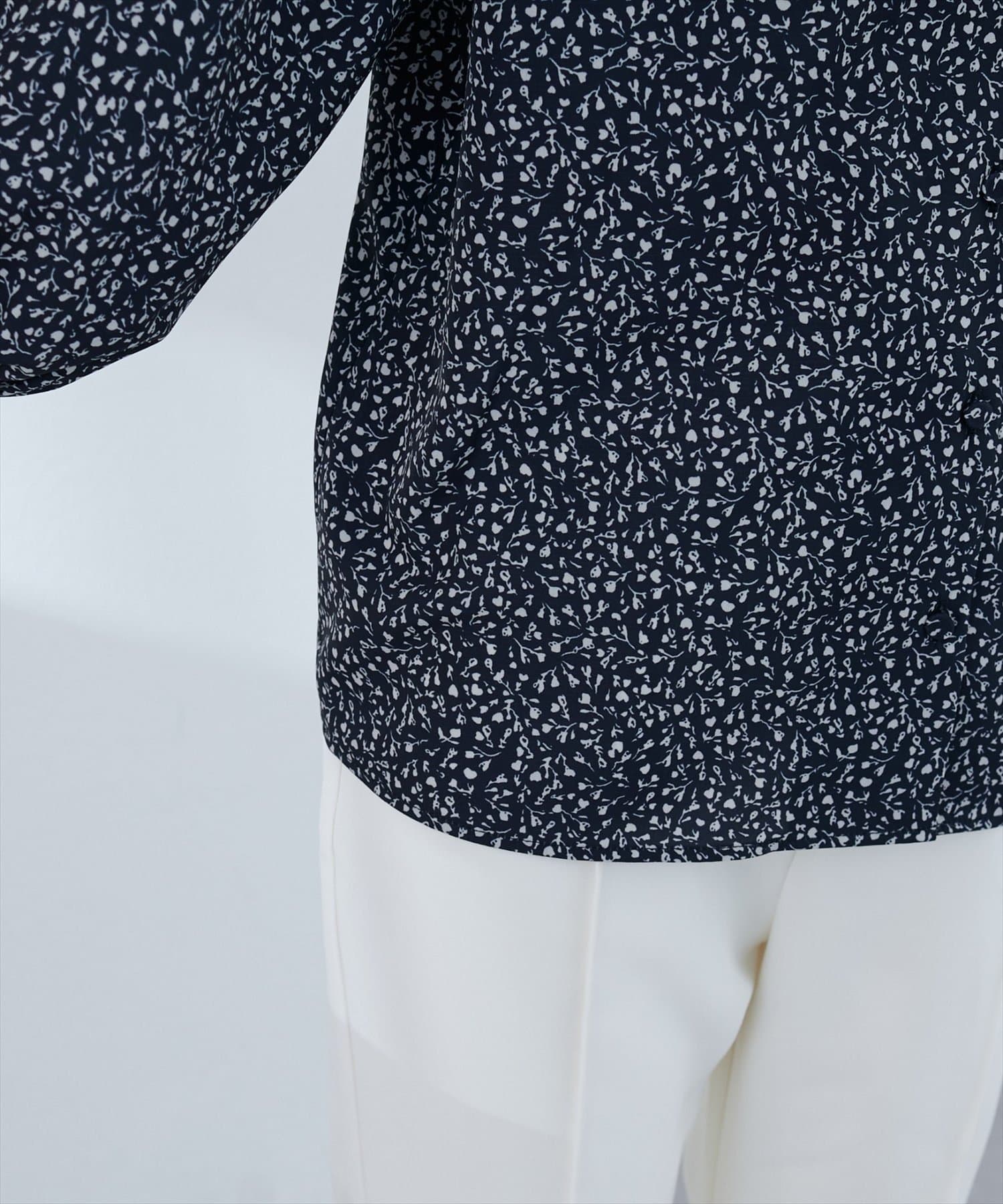 NICE CLAUP / OLIVE des OLIVE OUTLET(ナイスクラップ  / オリーブ デ オリーブ アウトレット) 【natural couture】オープンカラー袖口シャーリングブラウス