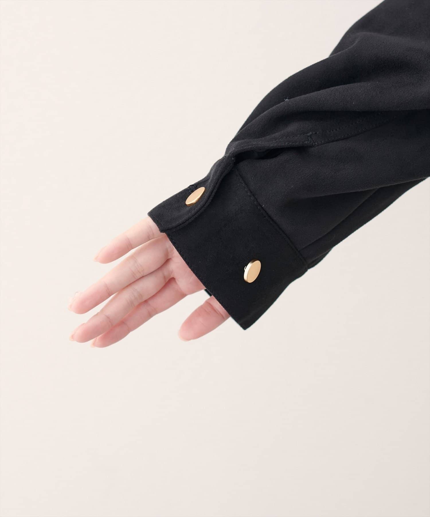 NICE CLAUP / OLIVE des OLIVE OUTLET(ナイスクラップ  / オリーブ デ オリーブ アウトレット) 【natural couture】スウェード風ブルゾン