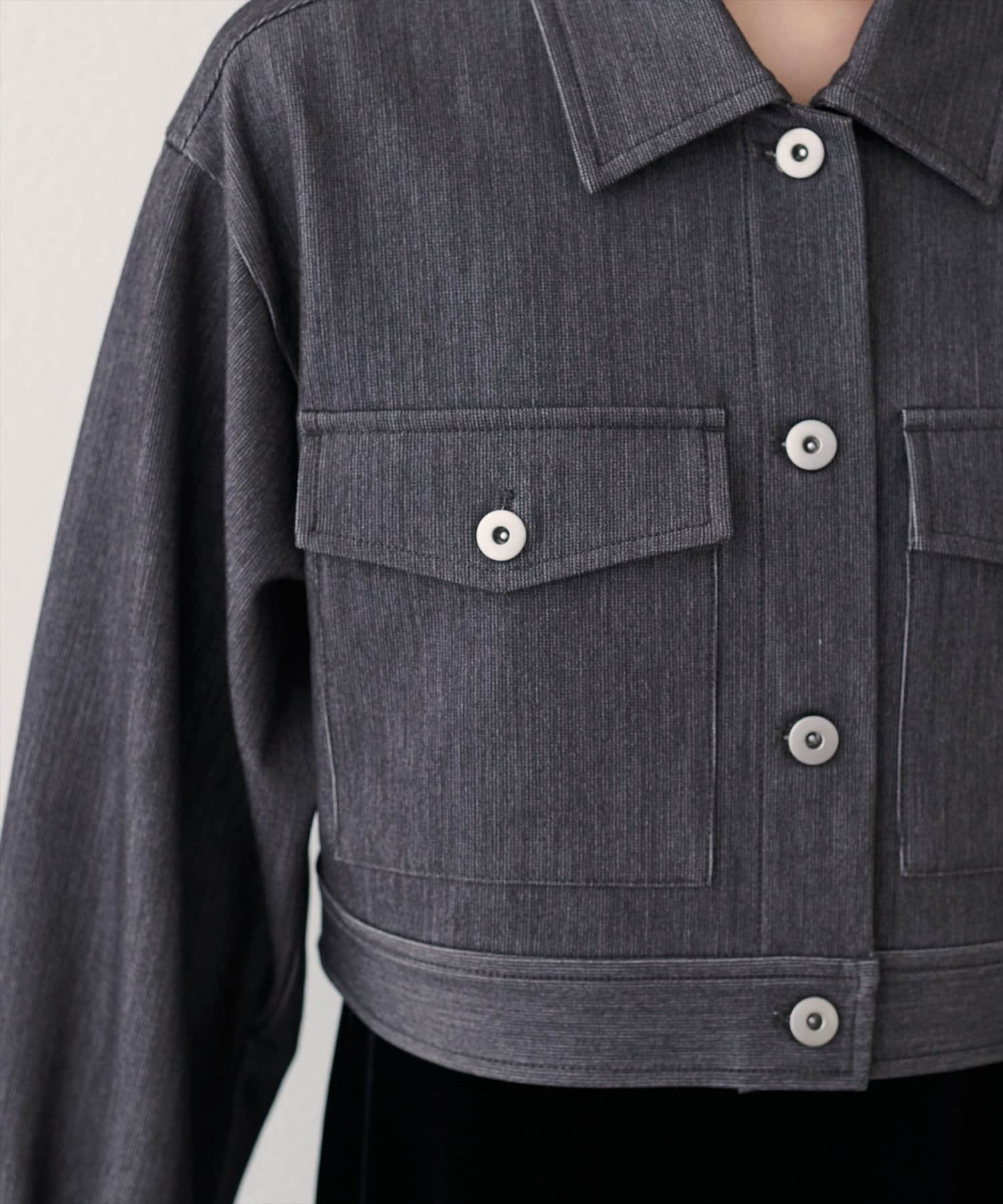 NICE CLAUP / OLIVE des OLIVE OUTLET(ナイスクラップ  / オリーブ デ オリーブ アウトレット) 【EVERY.VERY niceclaup】クロップドシャツブルゾン