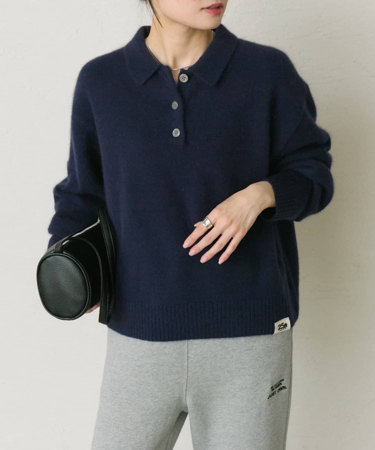 PUAL CE CIN(ピュアルセシン) 【25th】FOX混ニットポロ