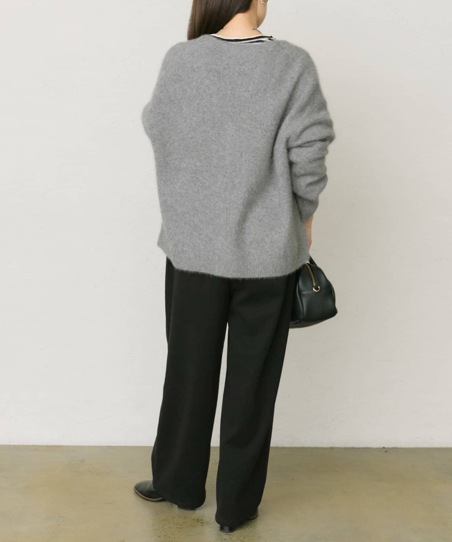 PUAL CE CIN(ピュアルセシン) 【25th】FOXウールニットVネックカーディガン