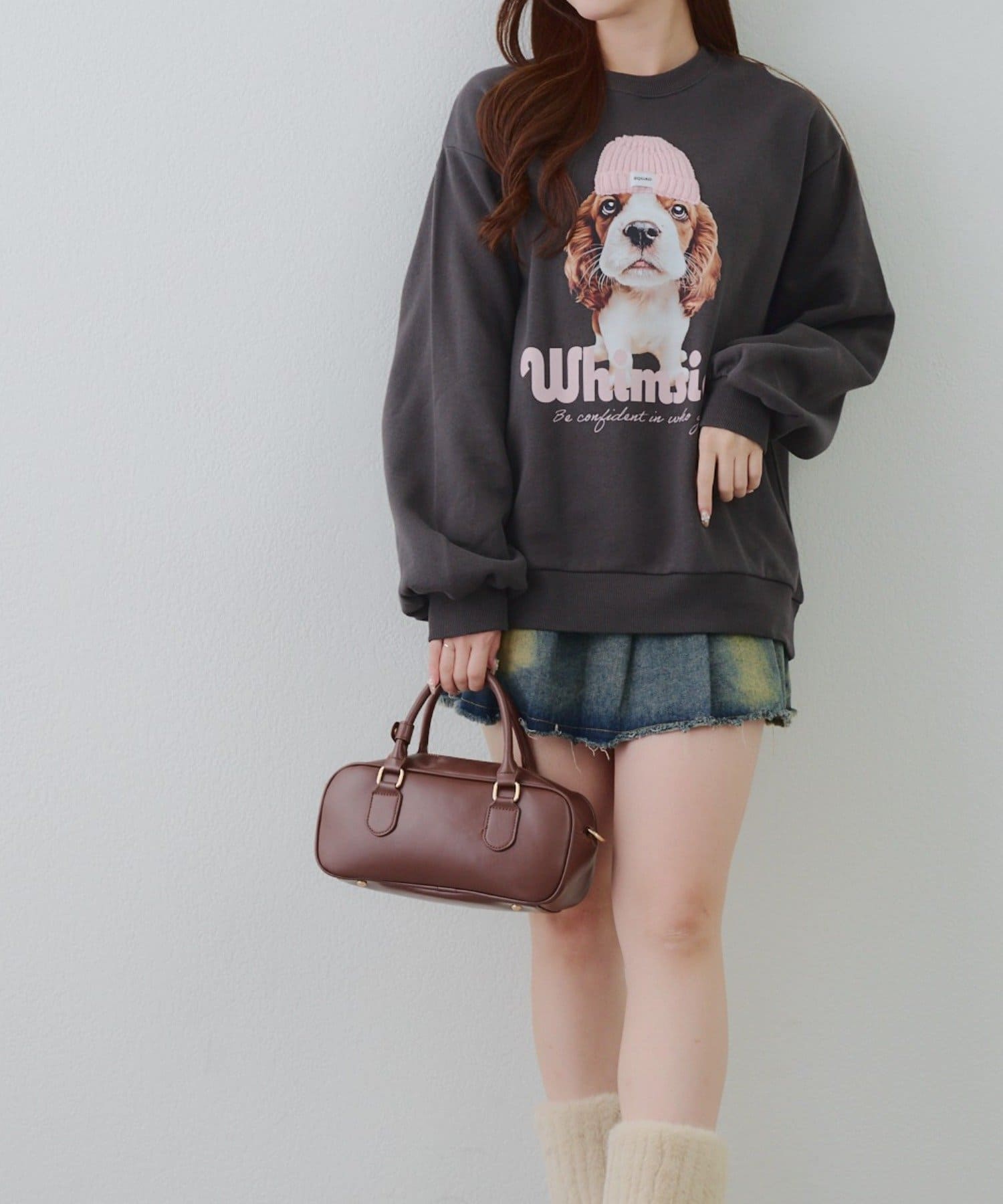 NICE CLAUP / OLIVE des OLIVE OUTLET(ナイスクラップ  / オリーブ デ オリーブ アウトレット) 【RMAF】ニット帽スウェット