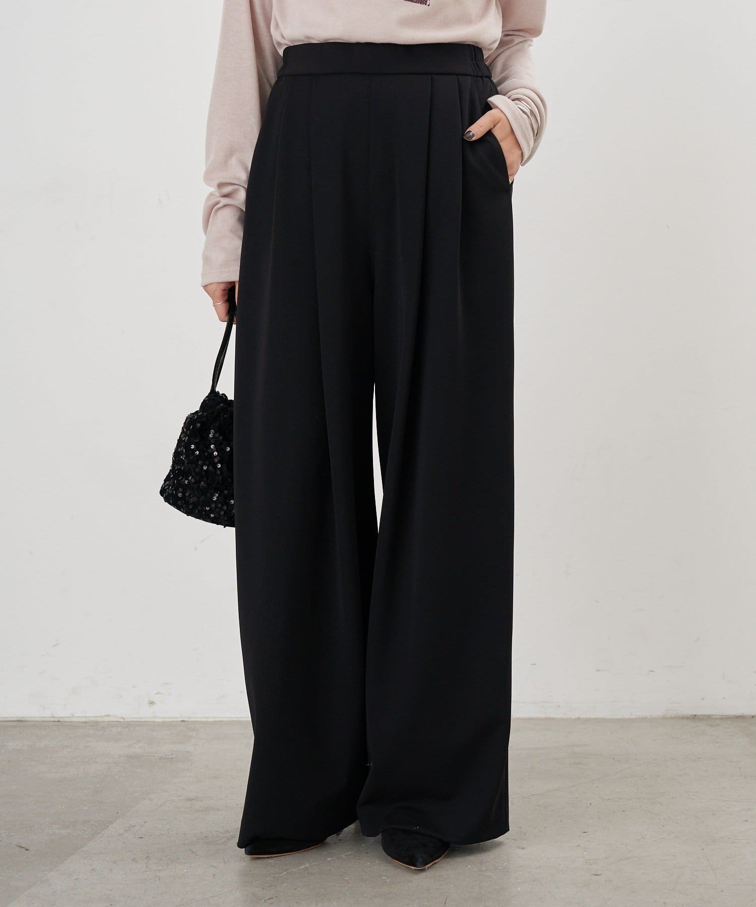 SHENERY(シーナリー) 【26SS予約】ポンチ2タックパンツ