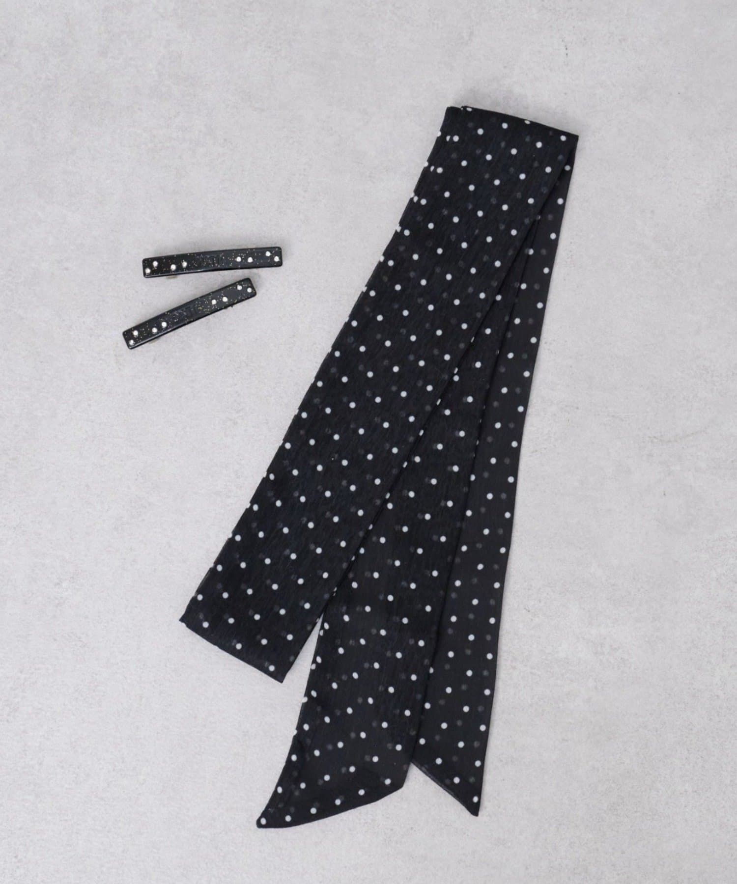 Kastane(カスタネ) 【fiw.】リボンタイ&ロゴバレッタSET