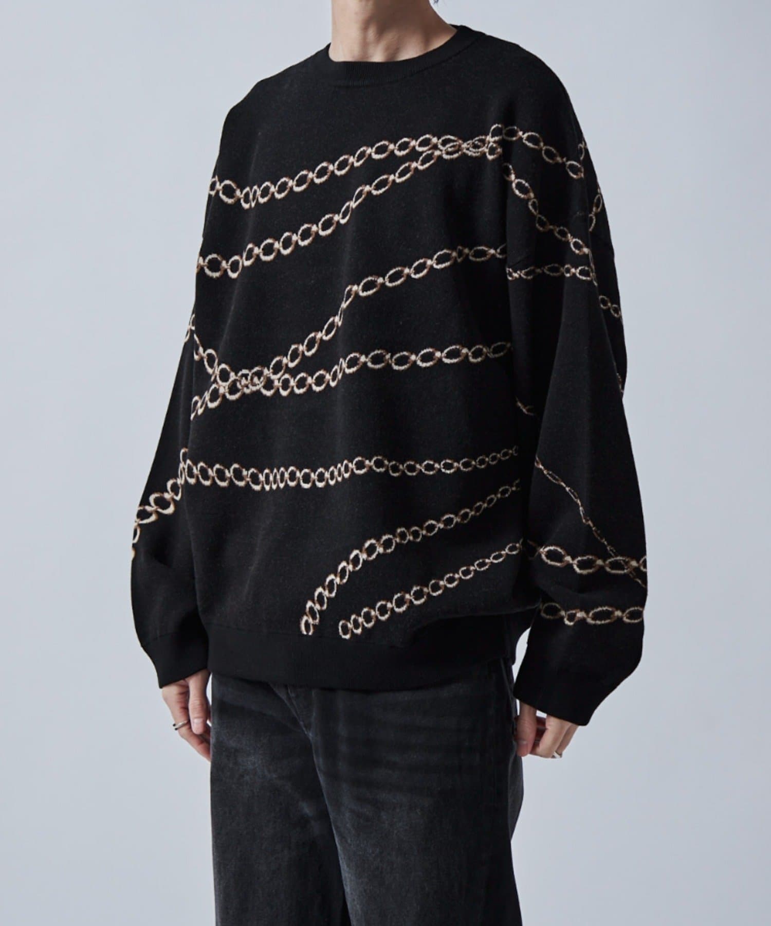 Lui's(ルイス) チェーン柄ジャガードPO