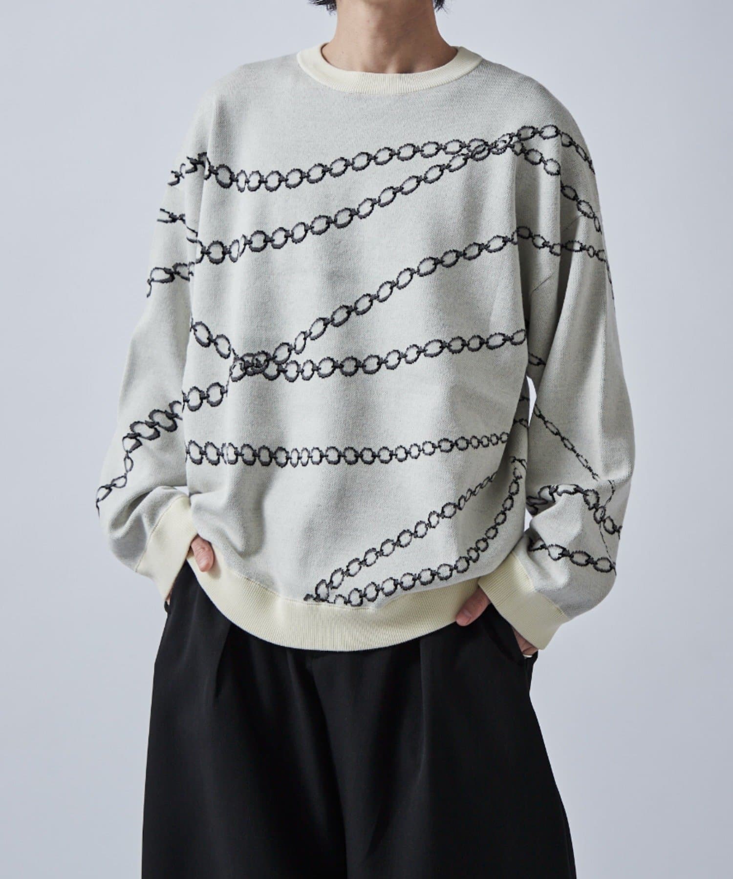 Lui's(ルイス) チェーン柄ジャガードPO