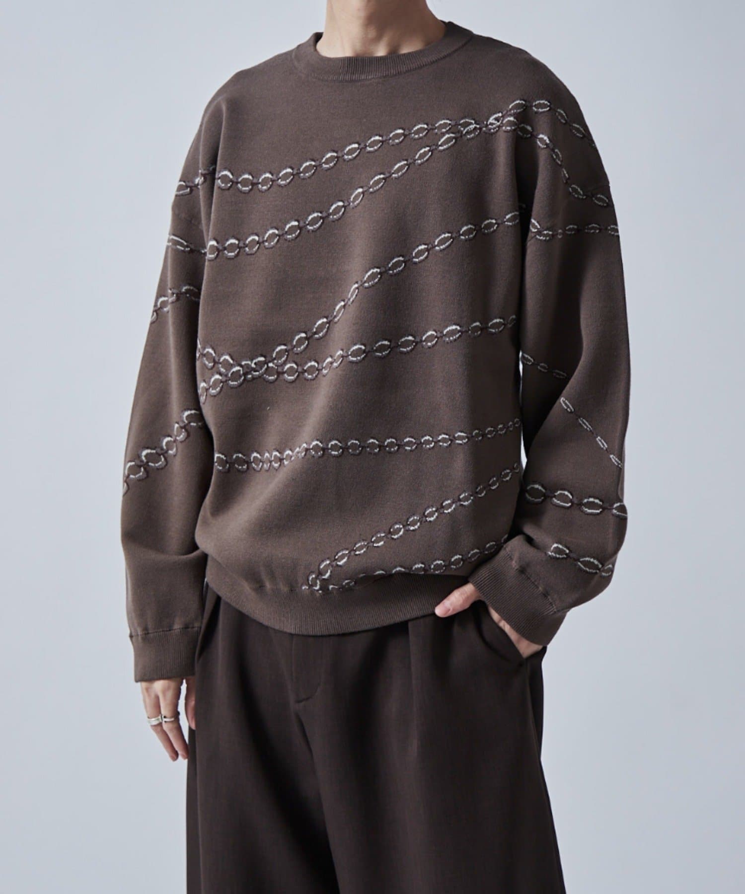 Lui's(ルイス) チェーン柄ジャガードPO