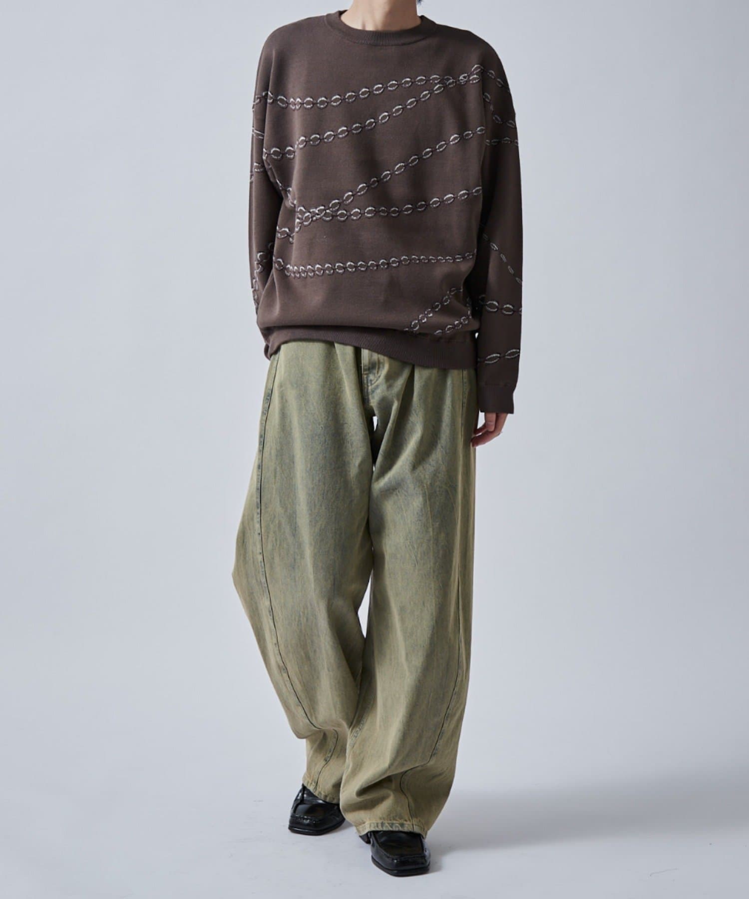 Lui's(ルイス) チェーン柄ジャガードPO