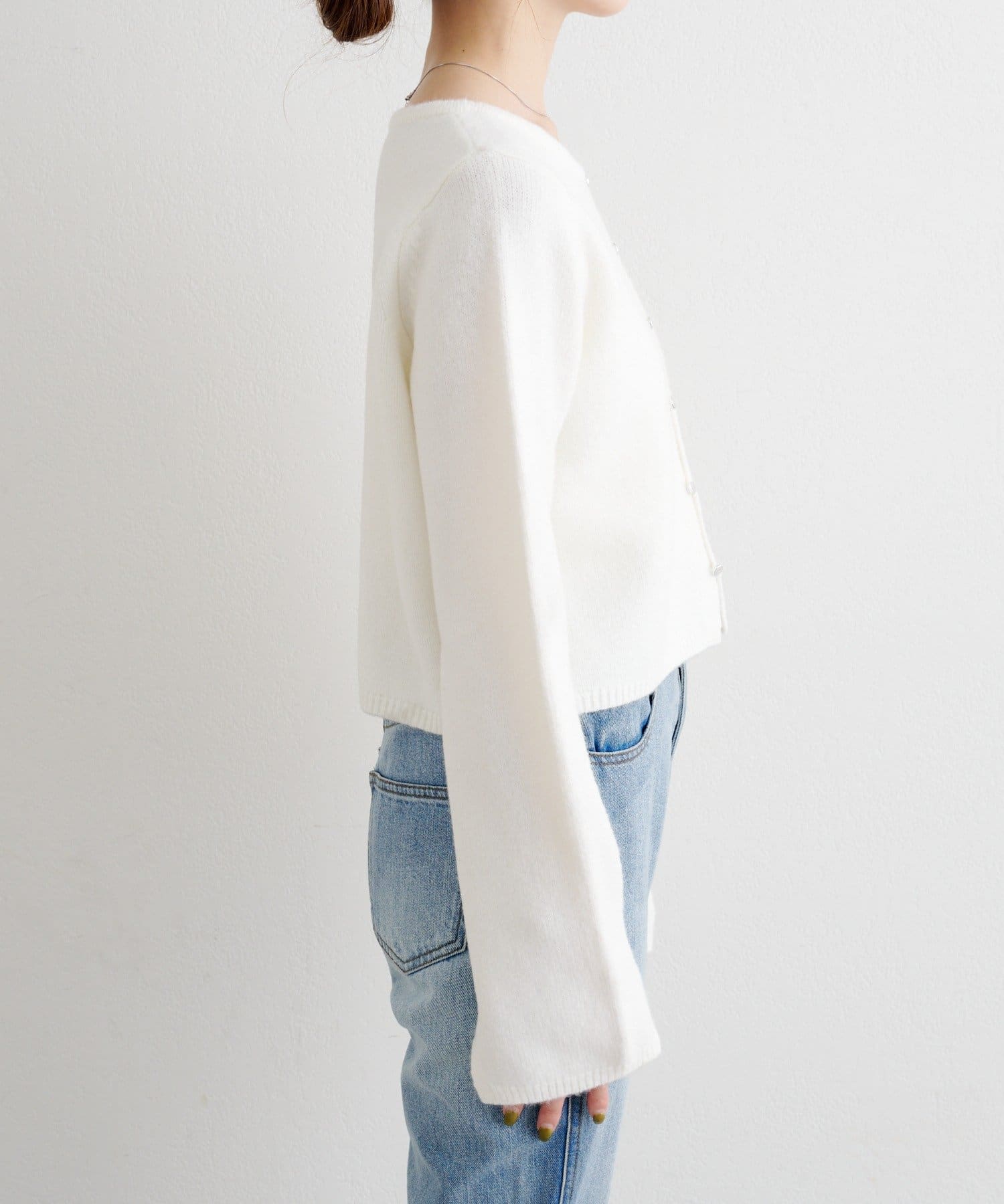 Kastane(カスタネ) 【4色展開】B カシミアライクニットカーディガン