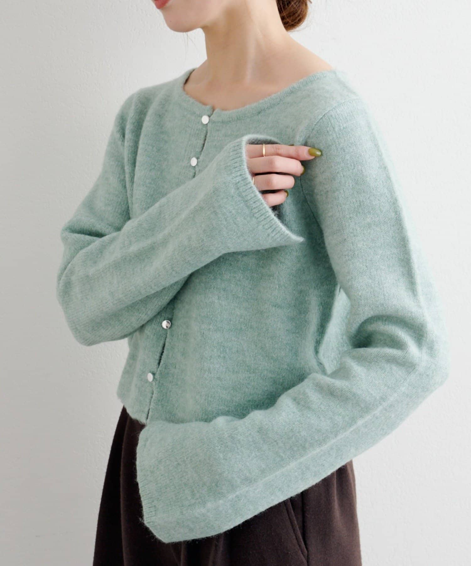 Kastane(カスタネ) 【4色展開】B カシミアライクニットカーディガン