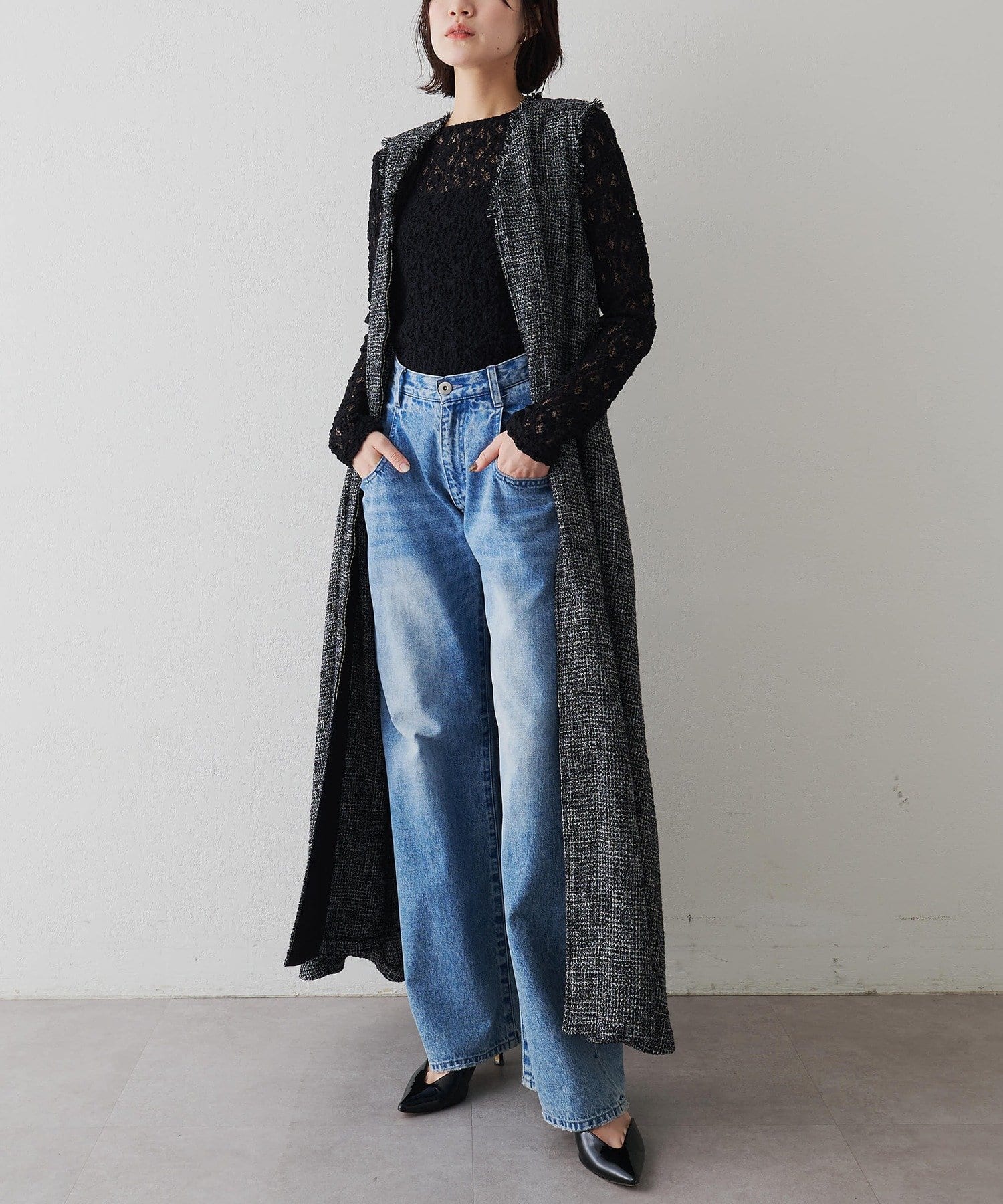 Drawing Numbers(ドローイングナンバーズ) ツィードジレドレス