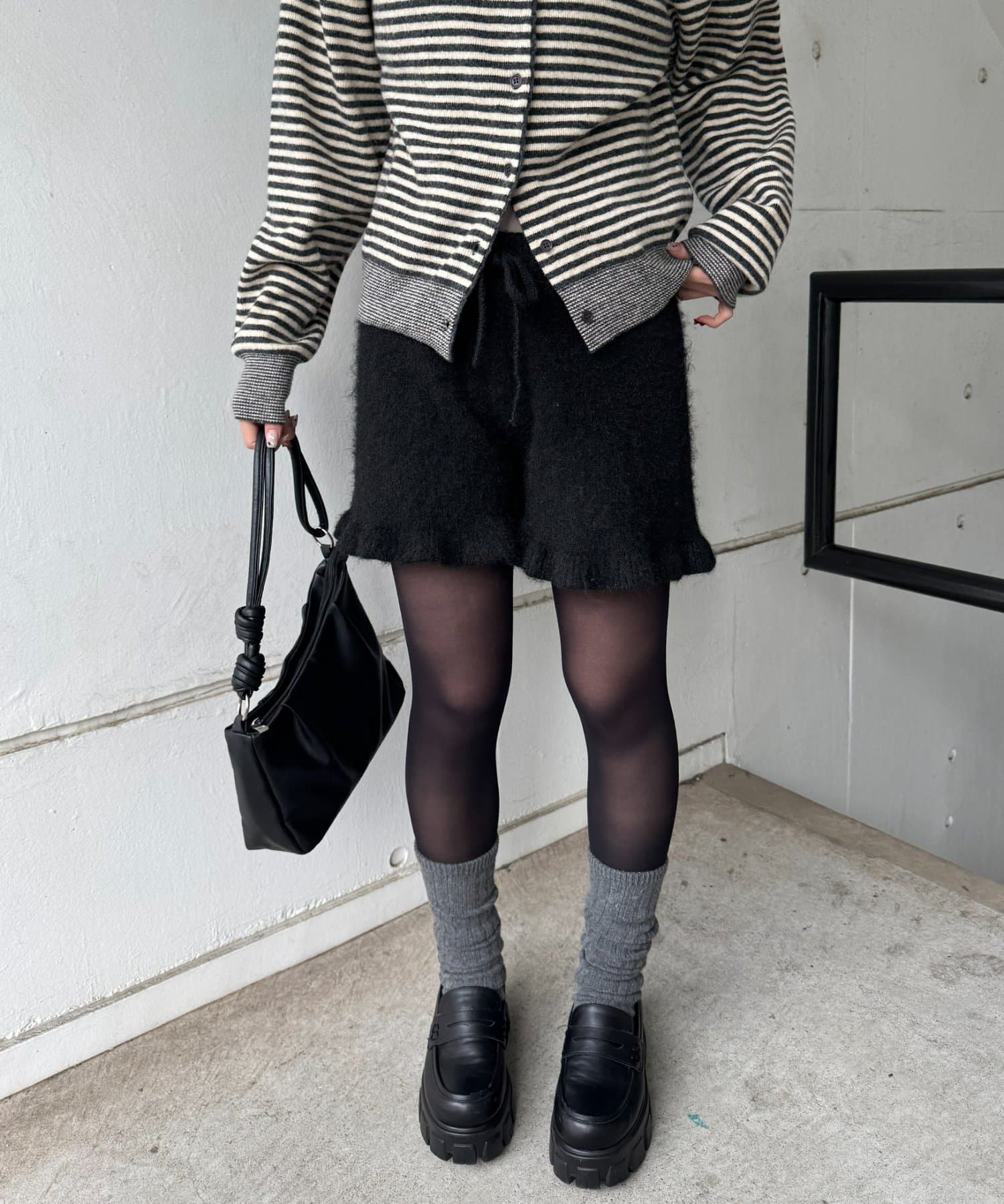 DISCOAT(ディスコート) 【umm．】フリルニットショートPT