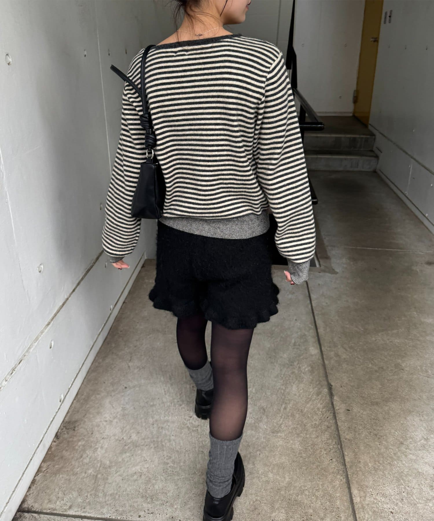 DISCOAT(ディスコート) 【umm．】フリルニットショートPT