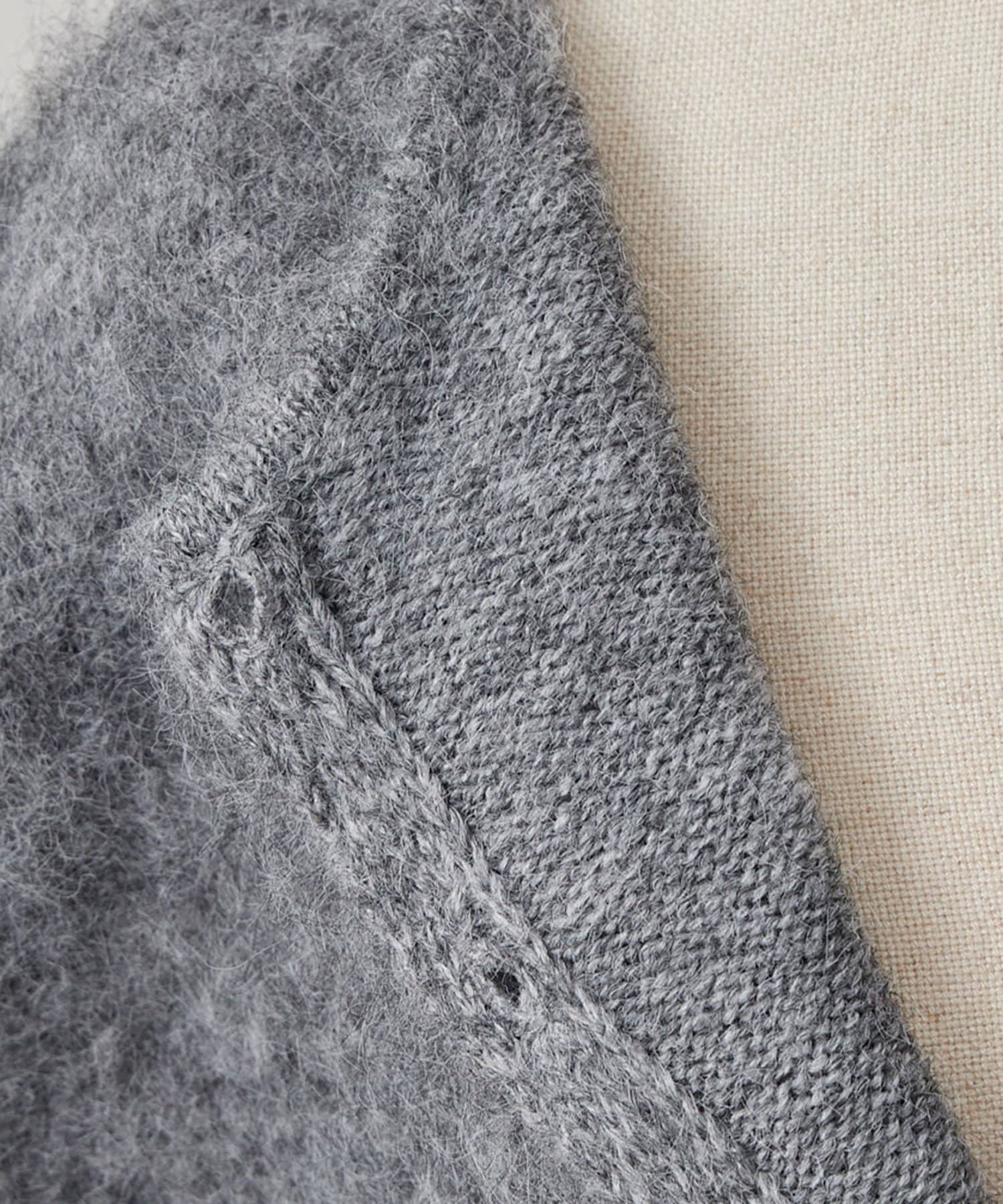 DISCOAT(ディスコート) 【umm.】ハート釦フリルニットカーデ