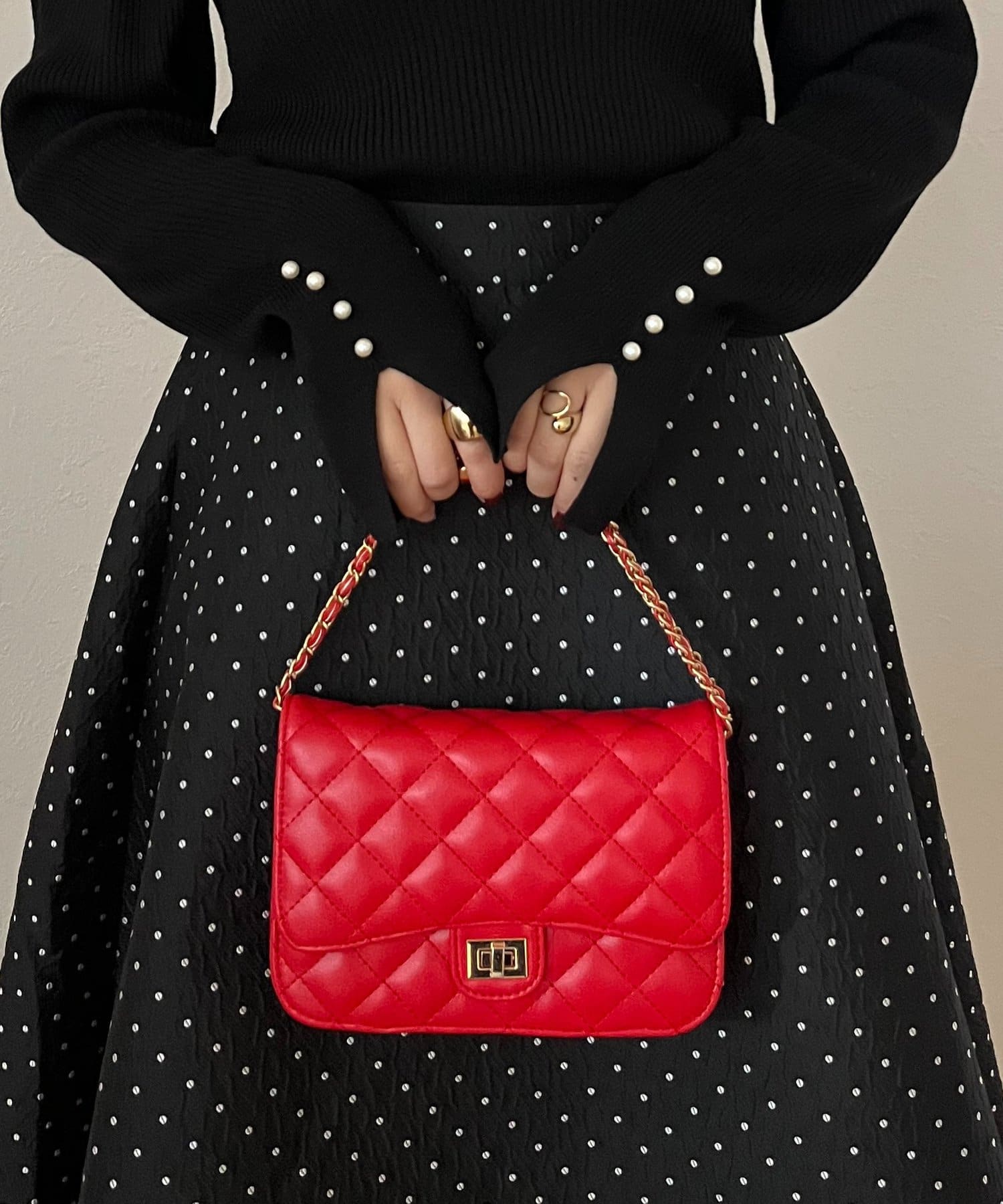 prose verse(プロズヴェール) ミニチェーンショルダーバッグ